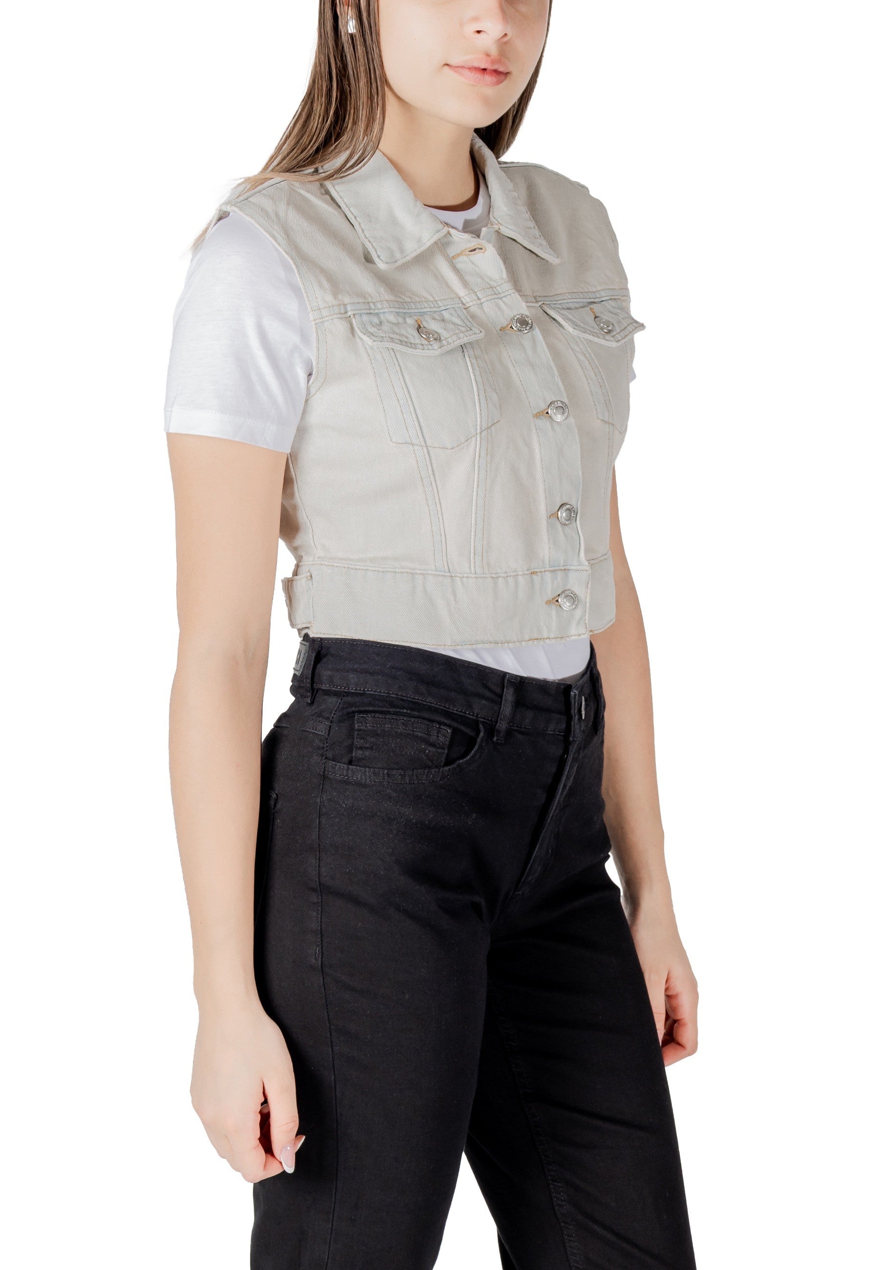 Only Vêtement femme Gilets — beige