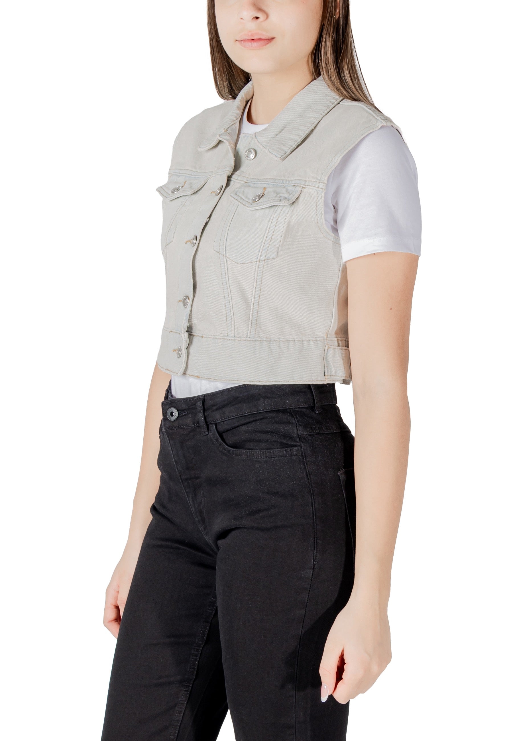 Only Vêtement femme Gilets — beige