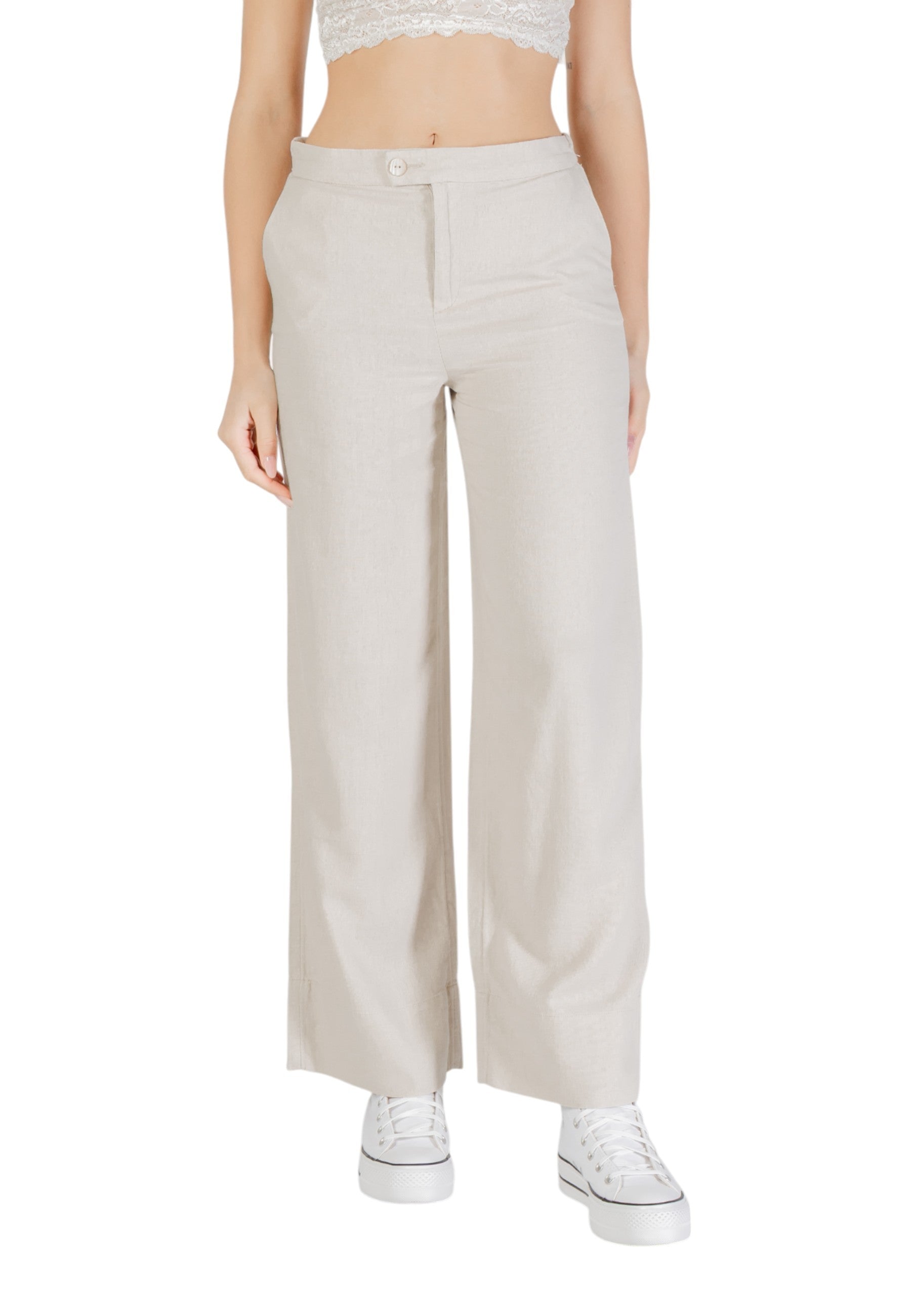 Only Pantalon femme Pantalons — beige
