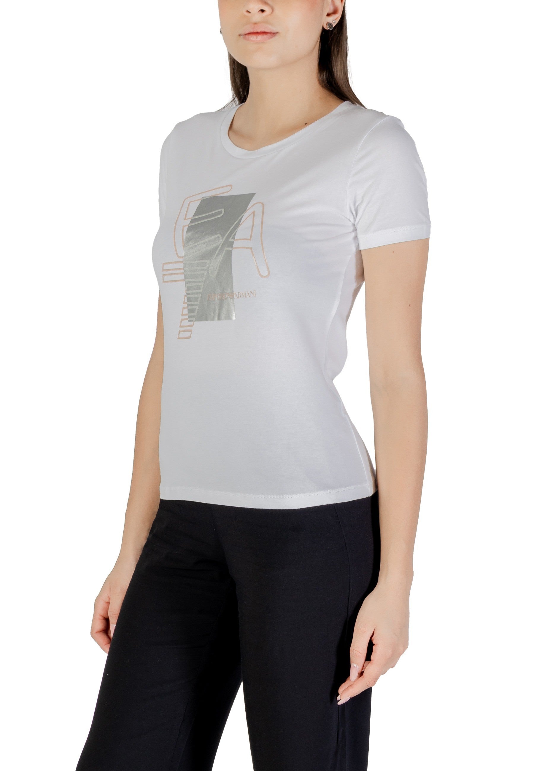 Ea7 T-shirt femme — white