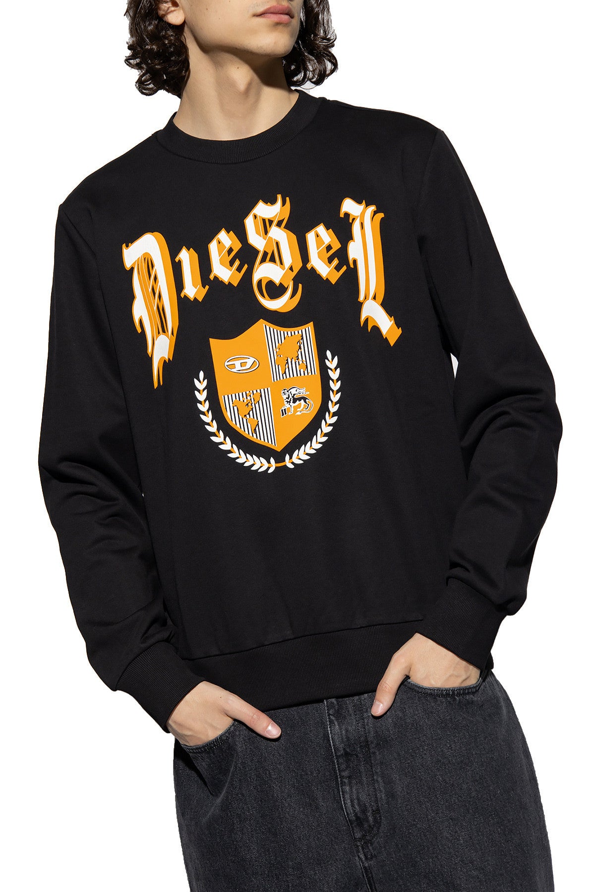 Diesel Sweat homme Sweatshirts — black