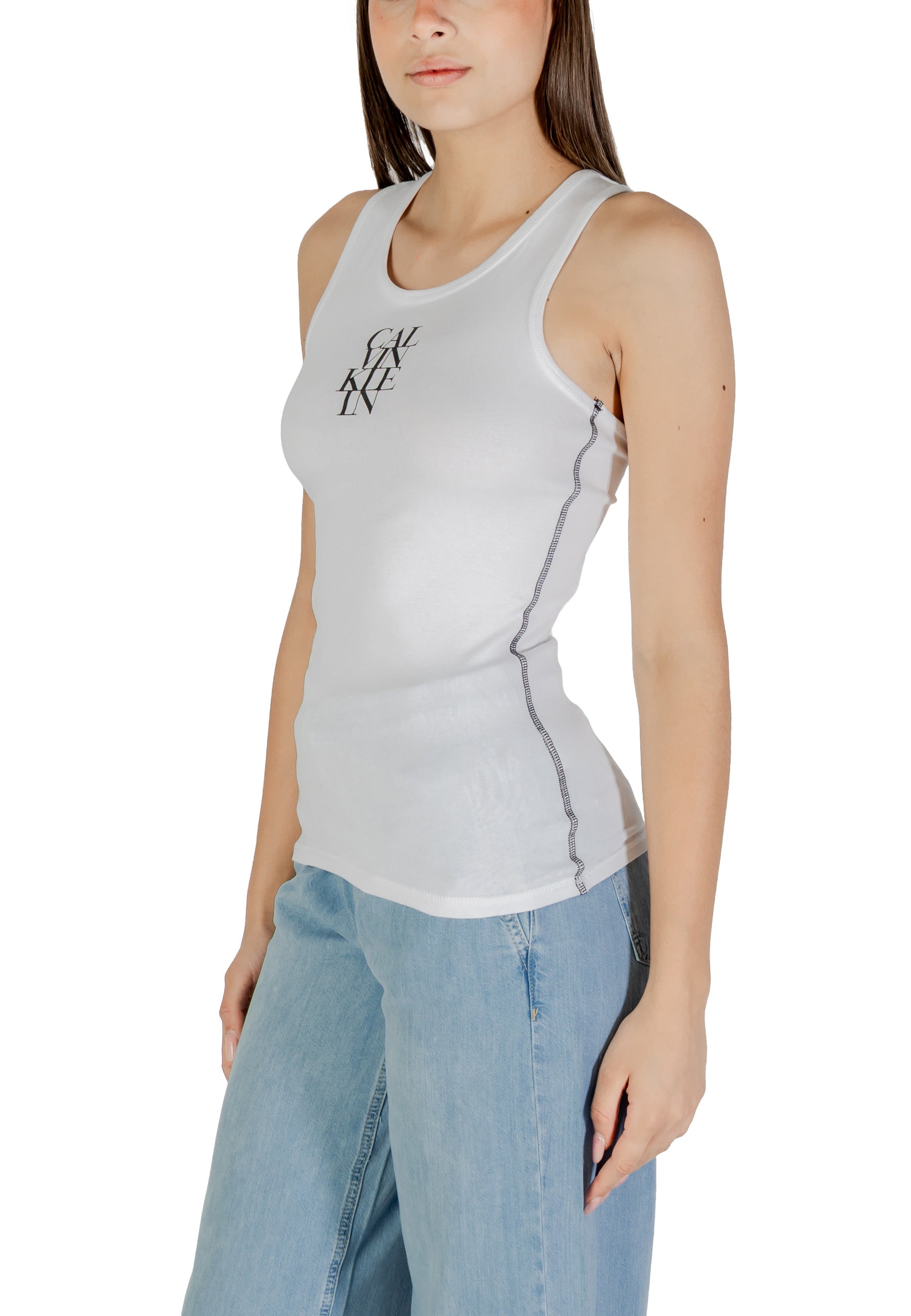 Calvin Klein Jeans Jean femme Debardeurs — white