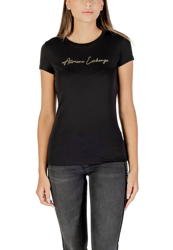 Armani Exchange T-shirt femme — black · 489046