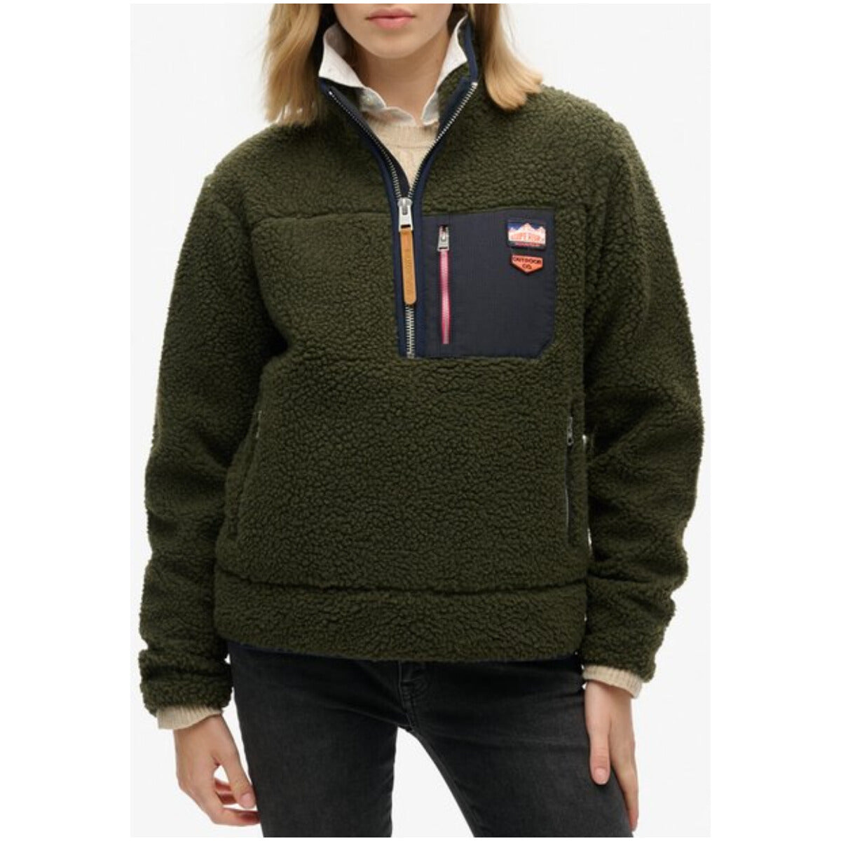 Superdry Pull femme — green