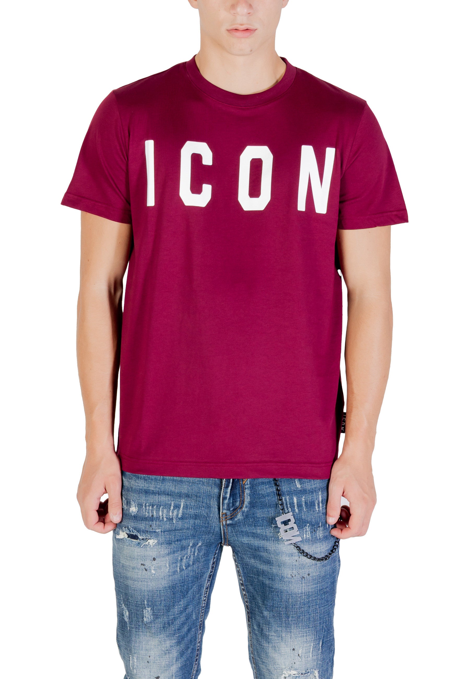 Icon T-shirt homme — bordeaux