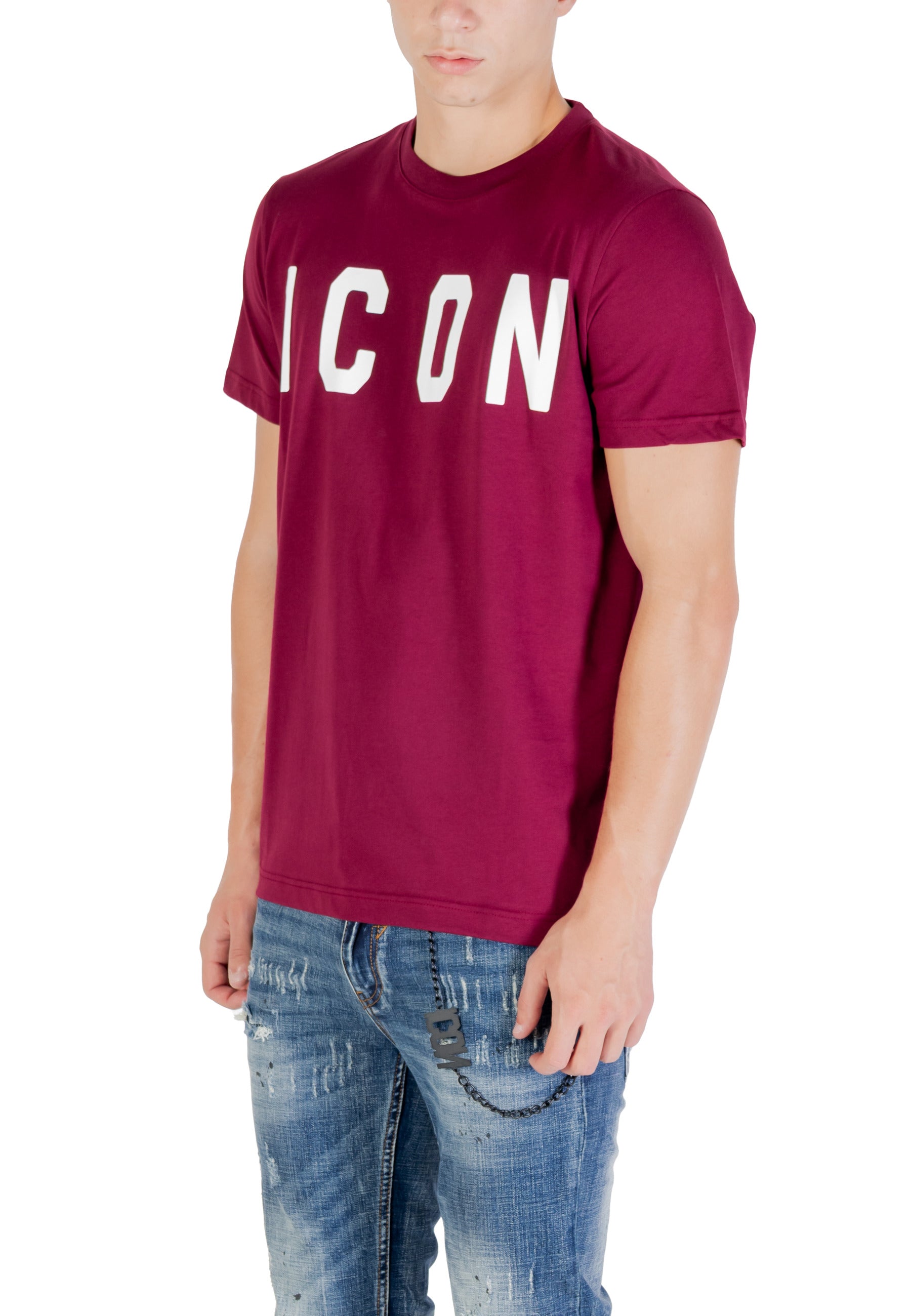 Icon T-shirt homme — bordeaux