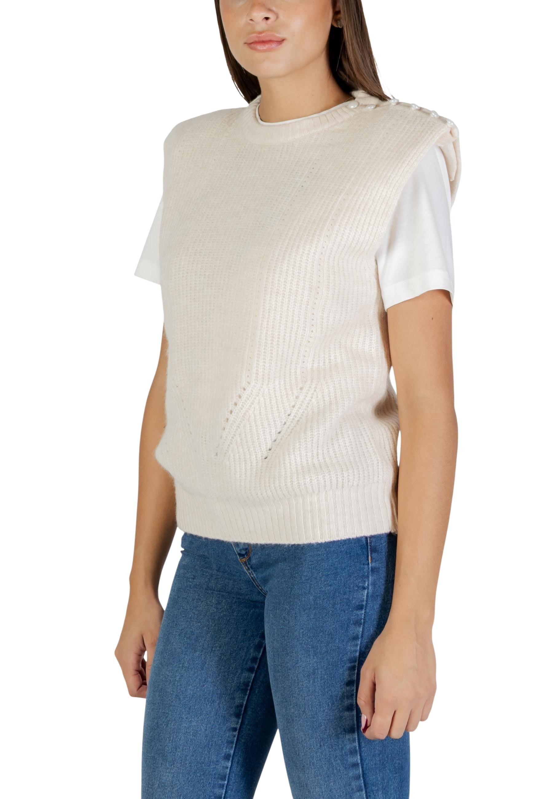 Ichi Vêtement femme Gilets — beige
