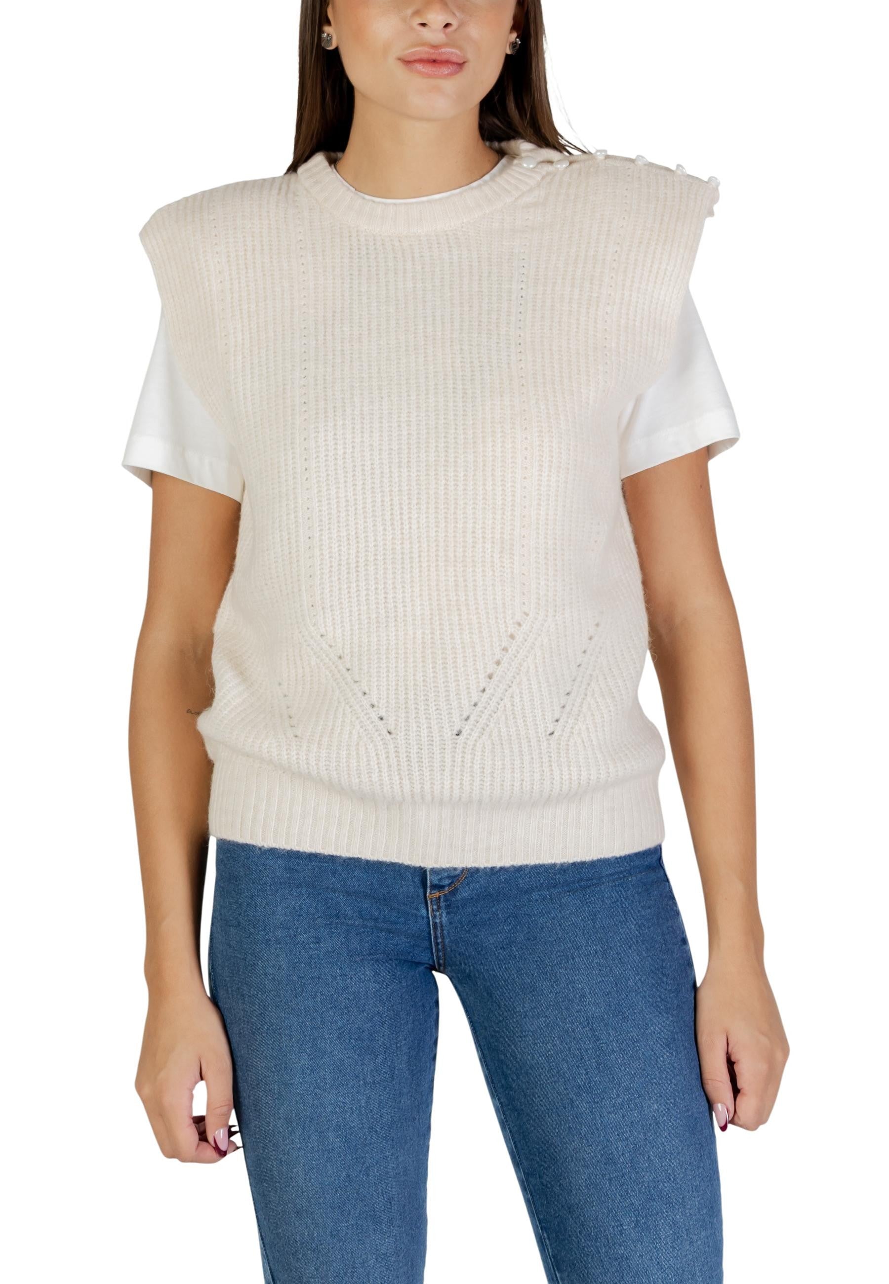 Ichi Vêtement femme Gilets — beige