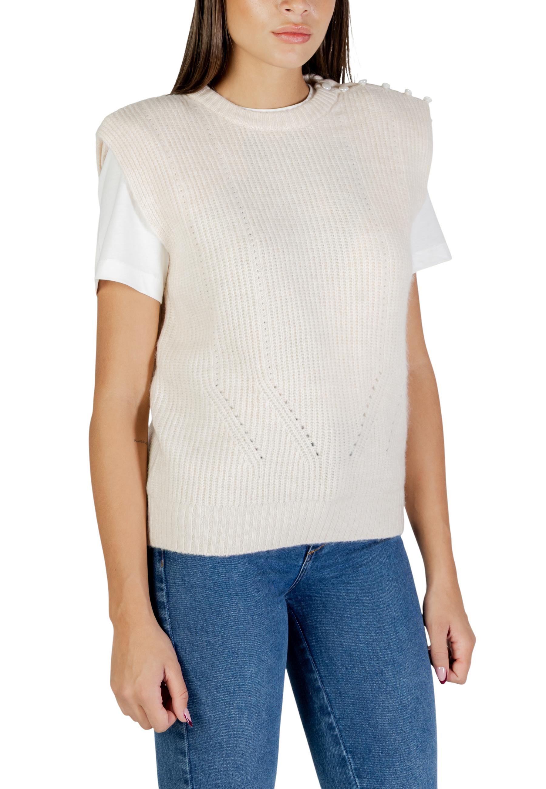 Ichi Vêtement femme Gilets — beige