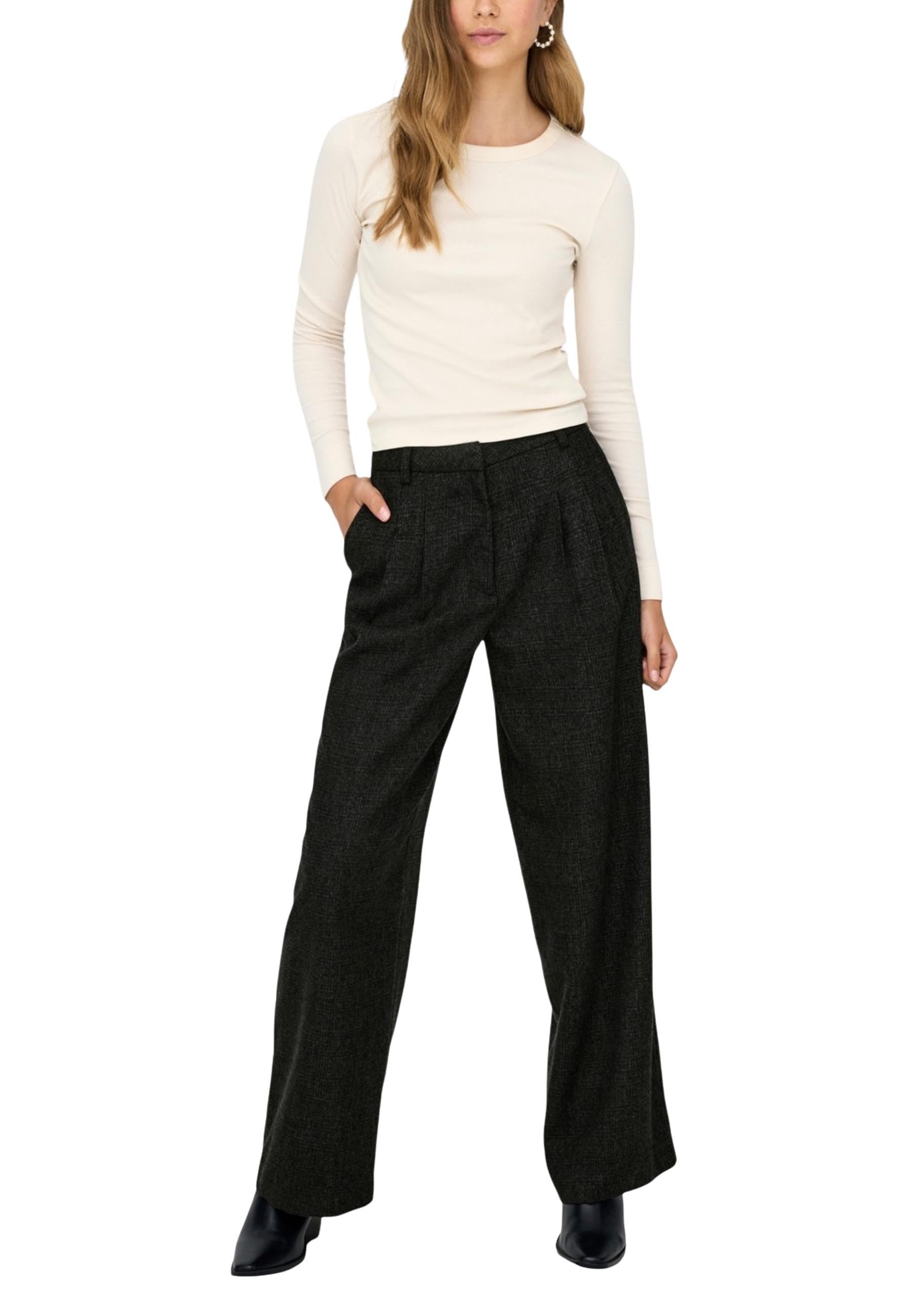Jacqueline De Yong Pantalon femme Pantalons — black
