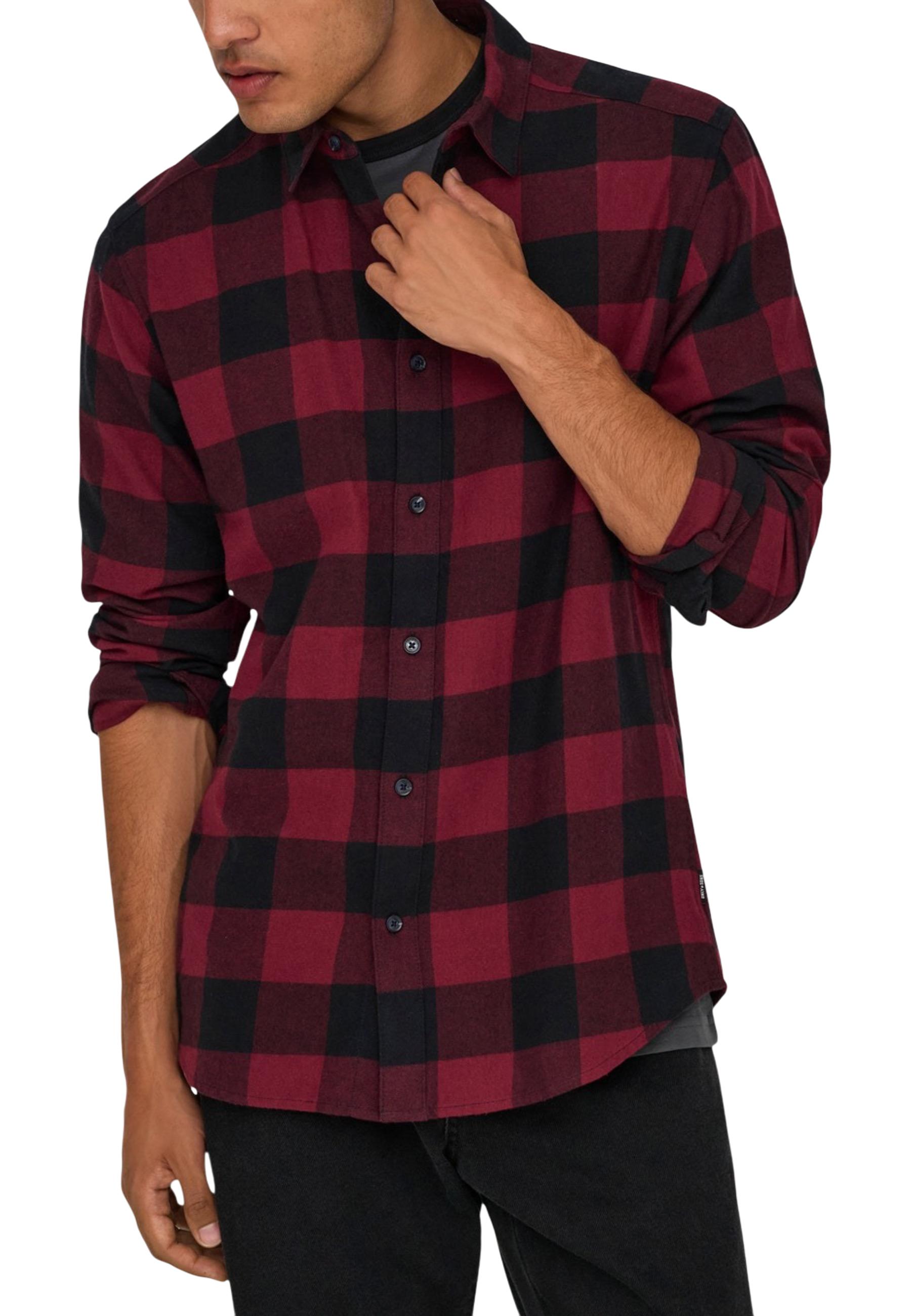 Only & Sons Chemise homme Chemises — red
