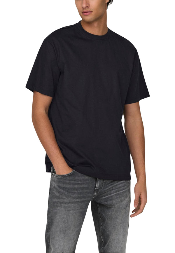 Only & Sons T-shirt homme — black · 496354