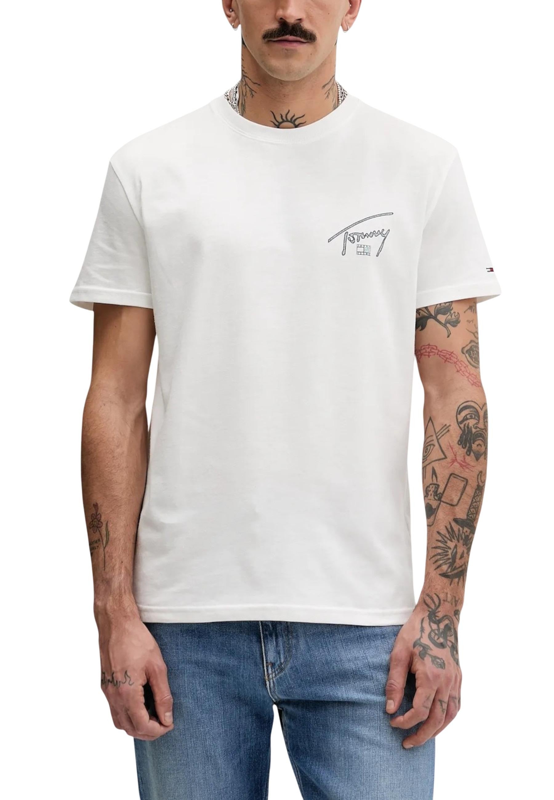 Tommy Hilfiger Jeans T-shirt homme — white