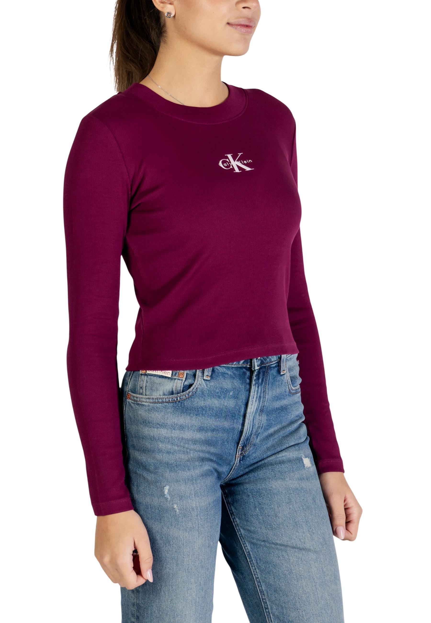 Calvin Klein Jeans Pull femme — bordeaux