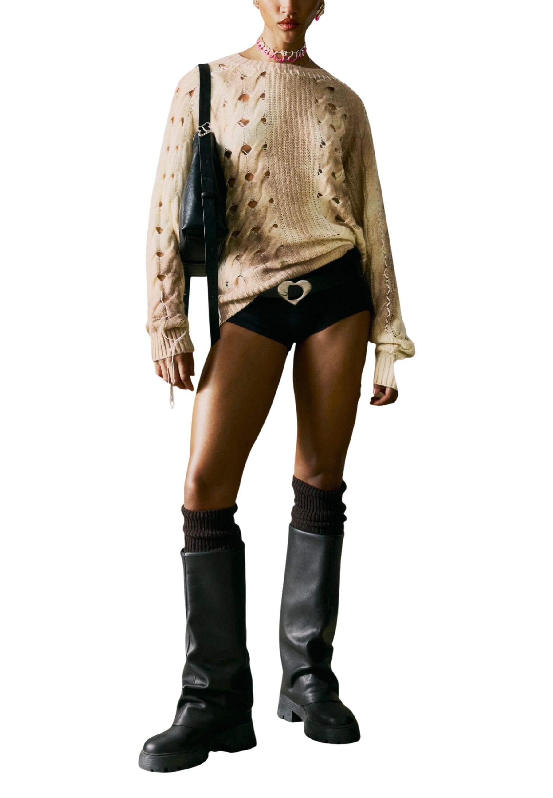 Desigual Pull femme — beige
