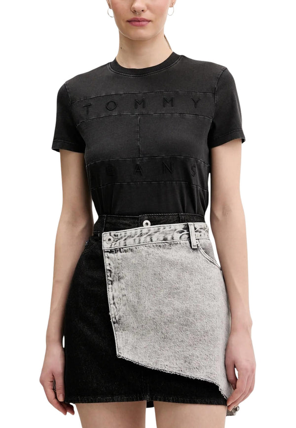 Tommy Hilfiger Jeans T-shirt femme — black