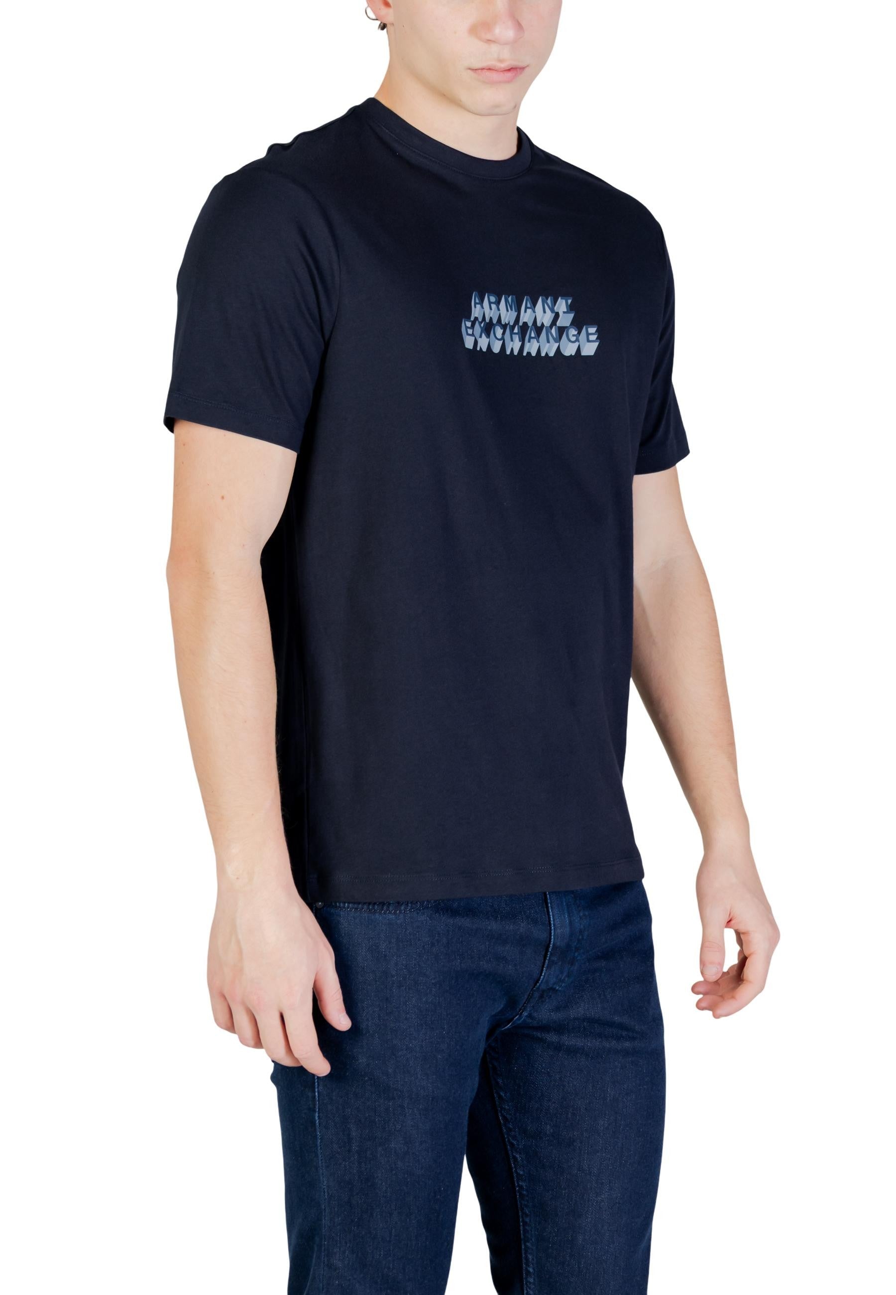 Armani Exchange T-shirt homme — blue
