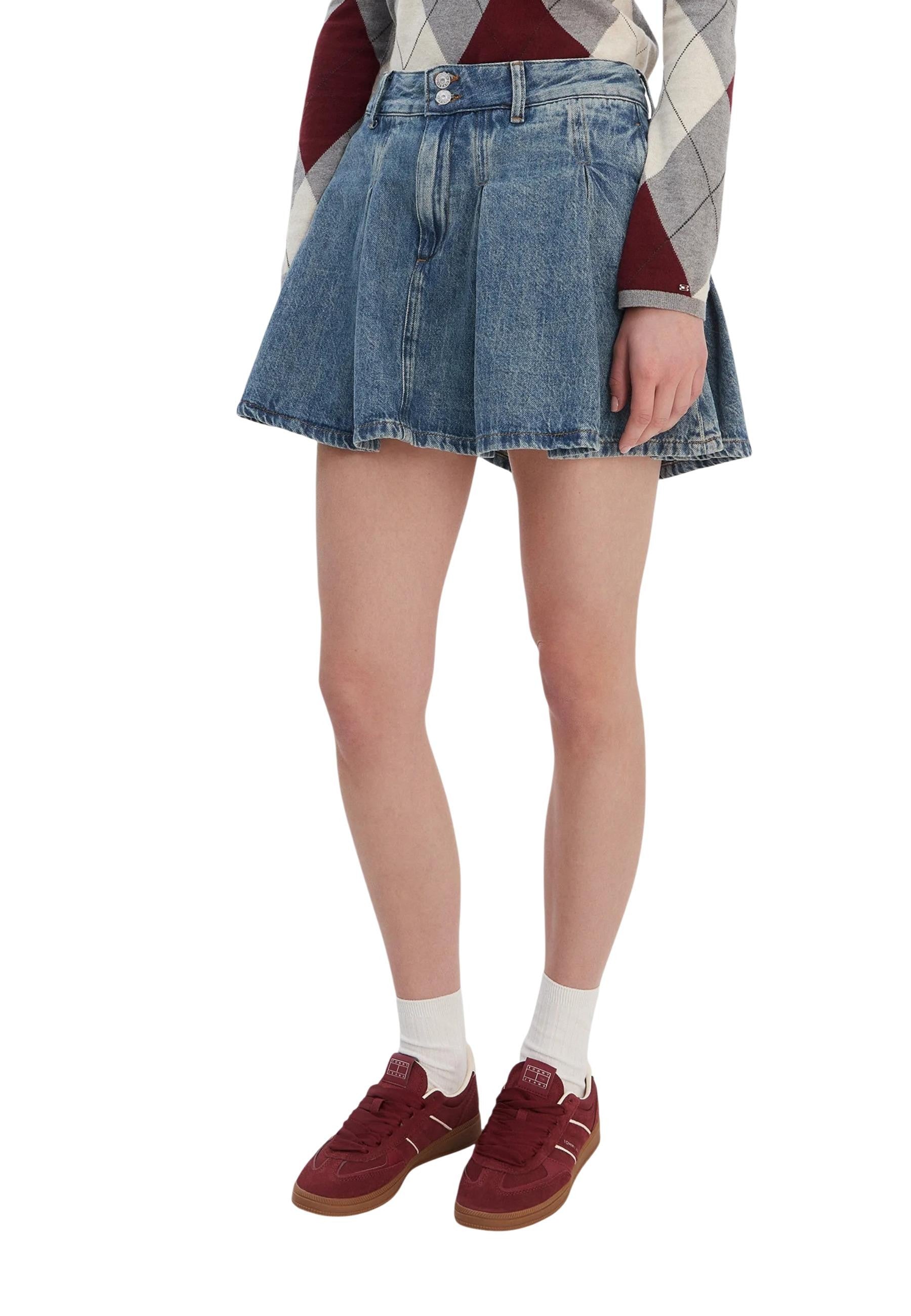 Tommy Hilfiger Jeans Jean femme Jupes — blue