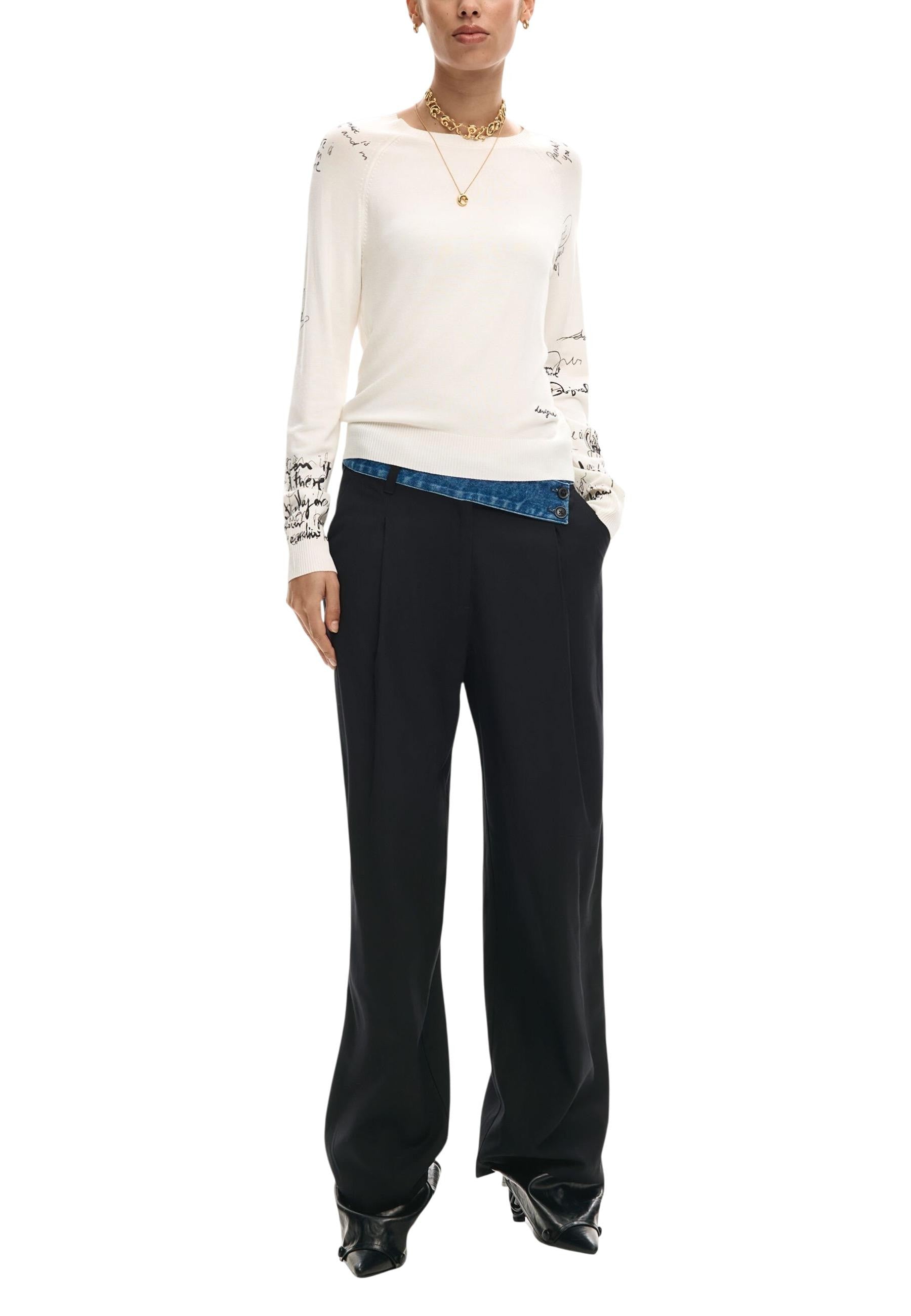 Desigual Pull femme — beige