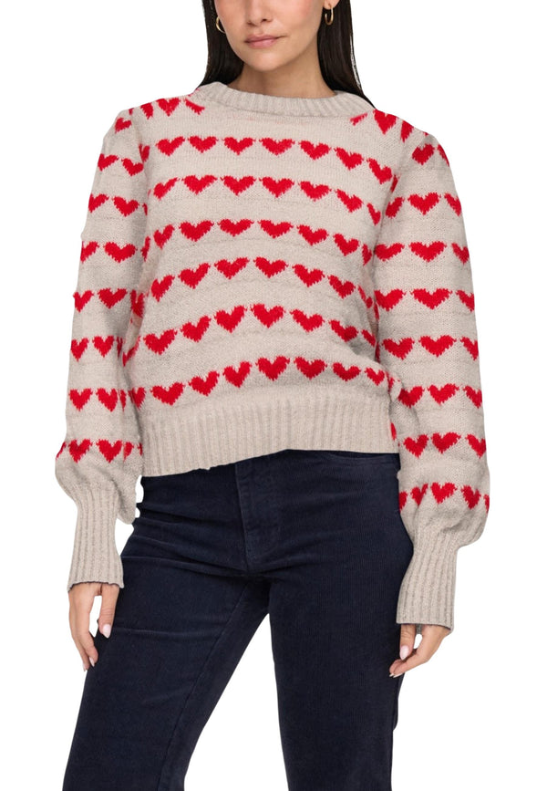 Jacqueline De Yong Pull femme — beige