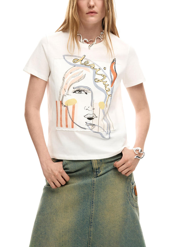 Desigual T-shirt femme — white