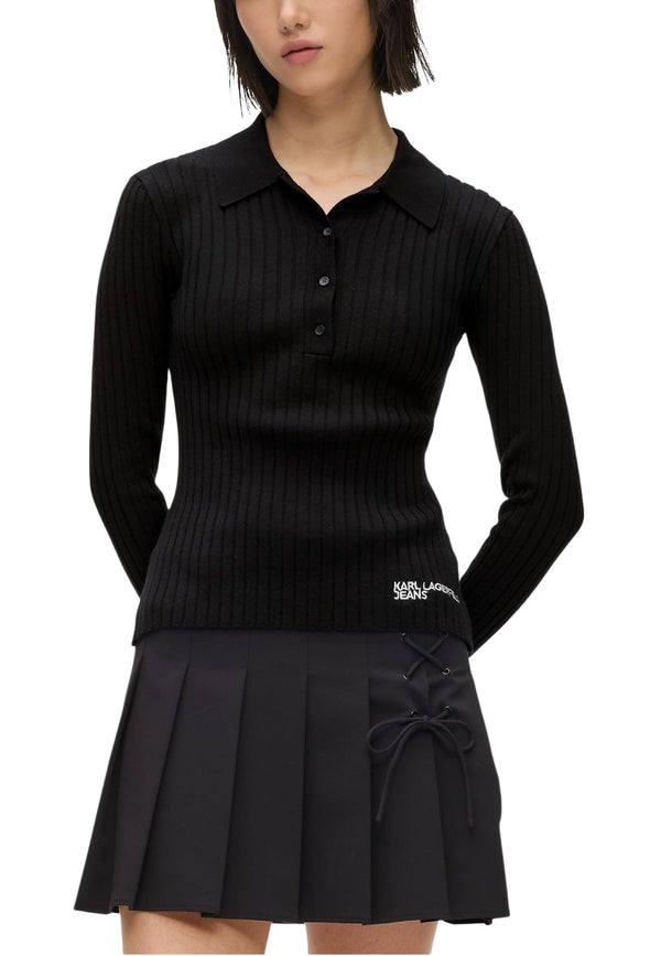 Karl Lagerfeld Jeans Polo femme — black