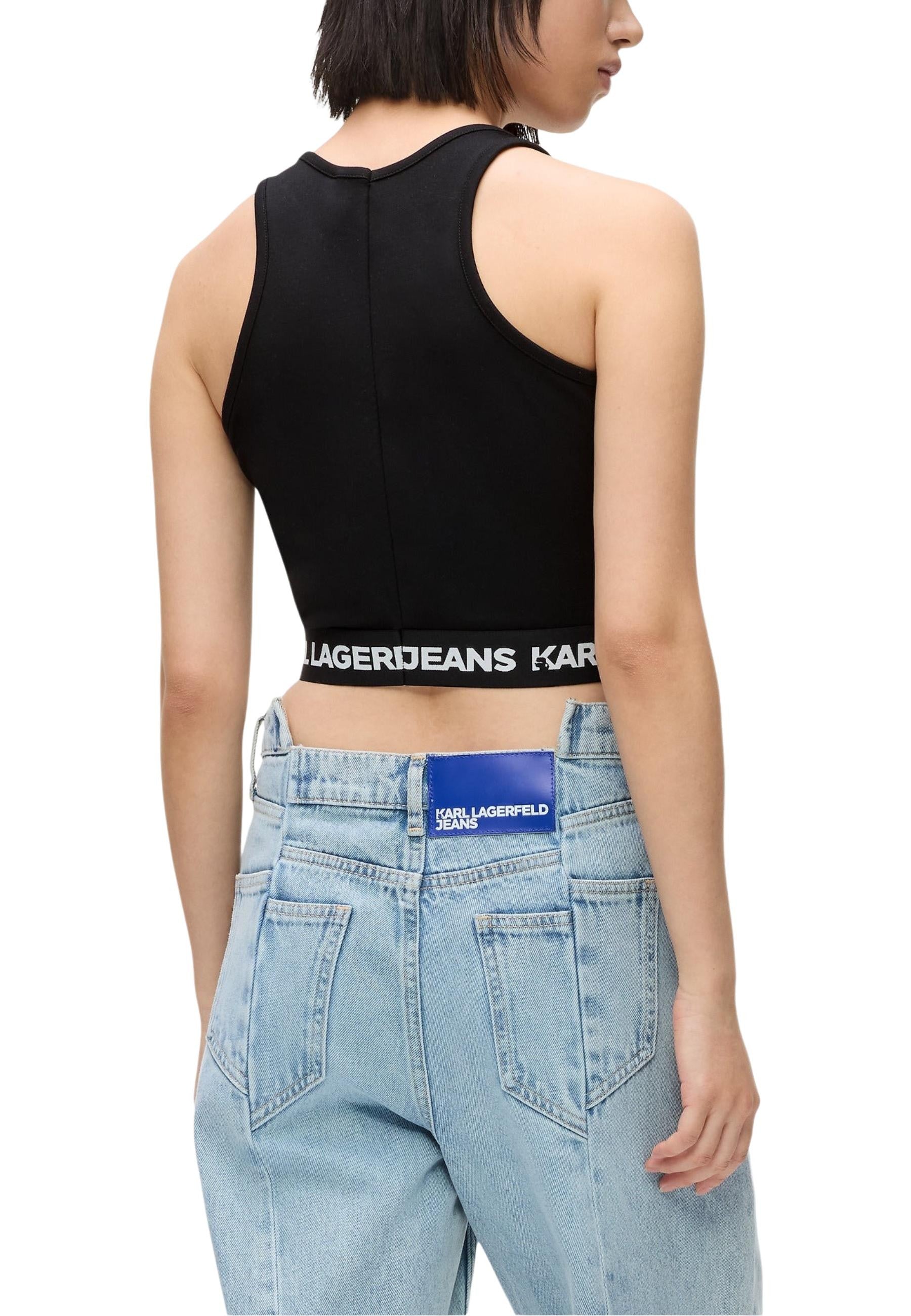 Karl Lagerfeld Jeans Jean femme Tops — black