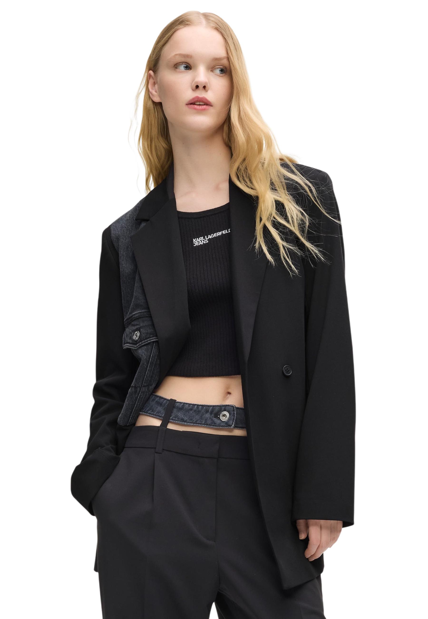 Karl Lagerfeld Jeans Jean femme Jaquettes — black