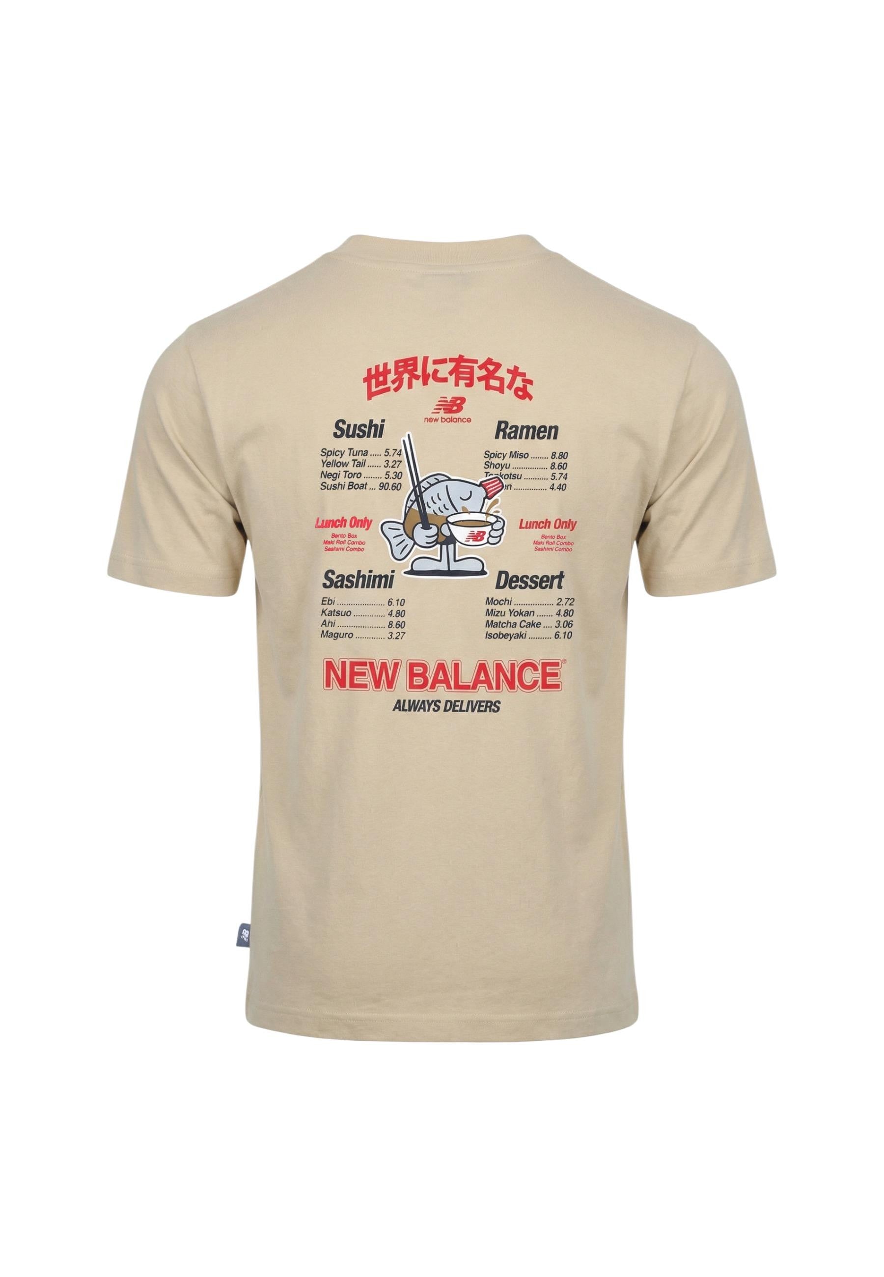 New Balance T-shirt homme — beige