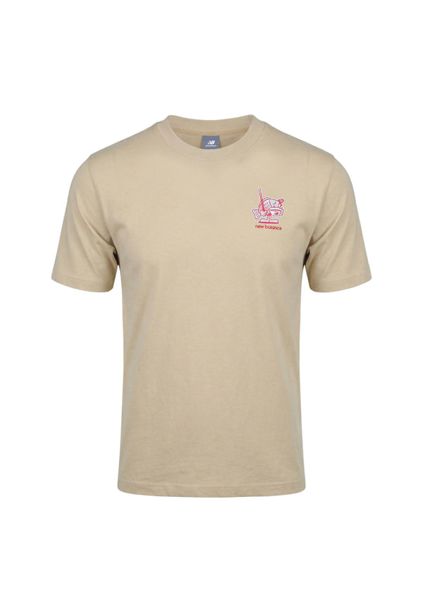 New Balance T-shirt homme — beige