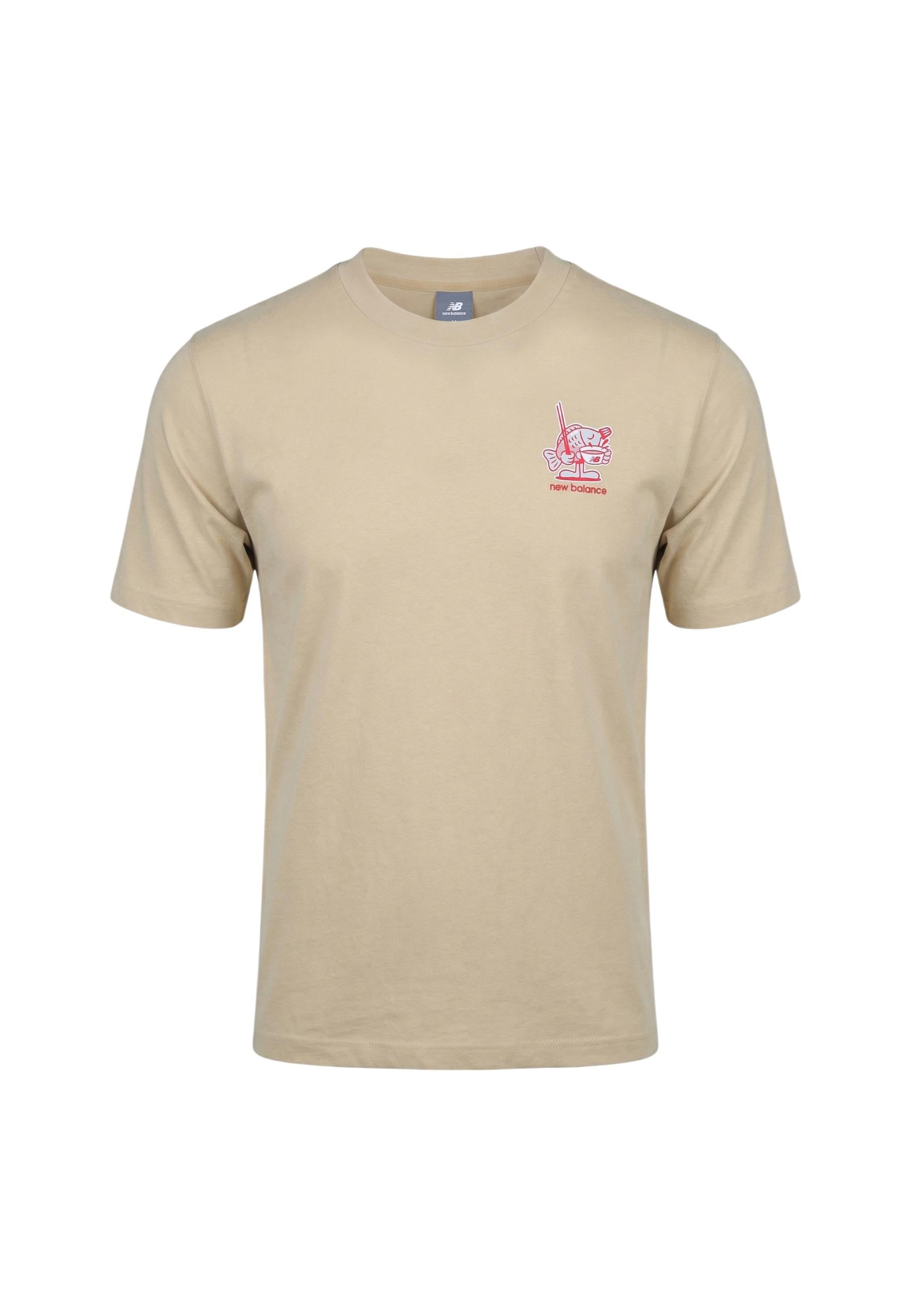 New Balance T-shirt homme — beige