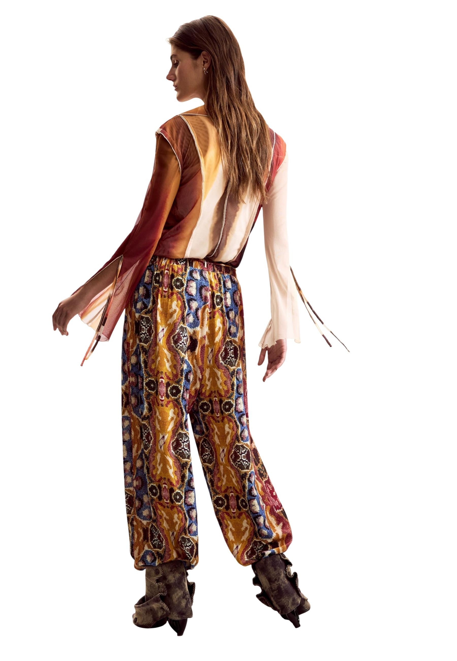 Desigual Pantalon femme Pantalons — mustard