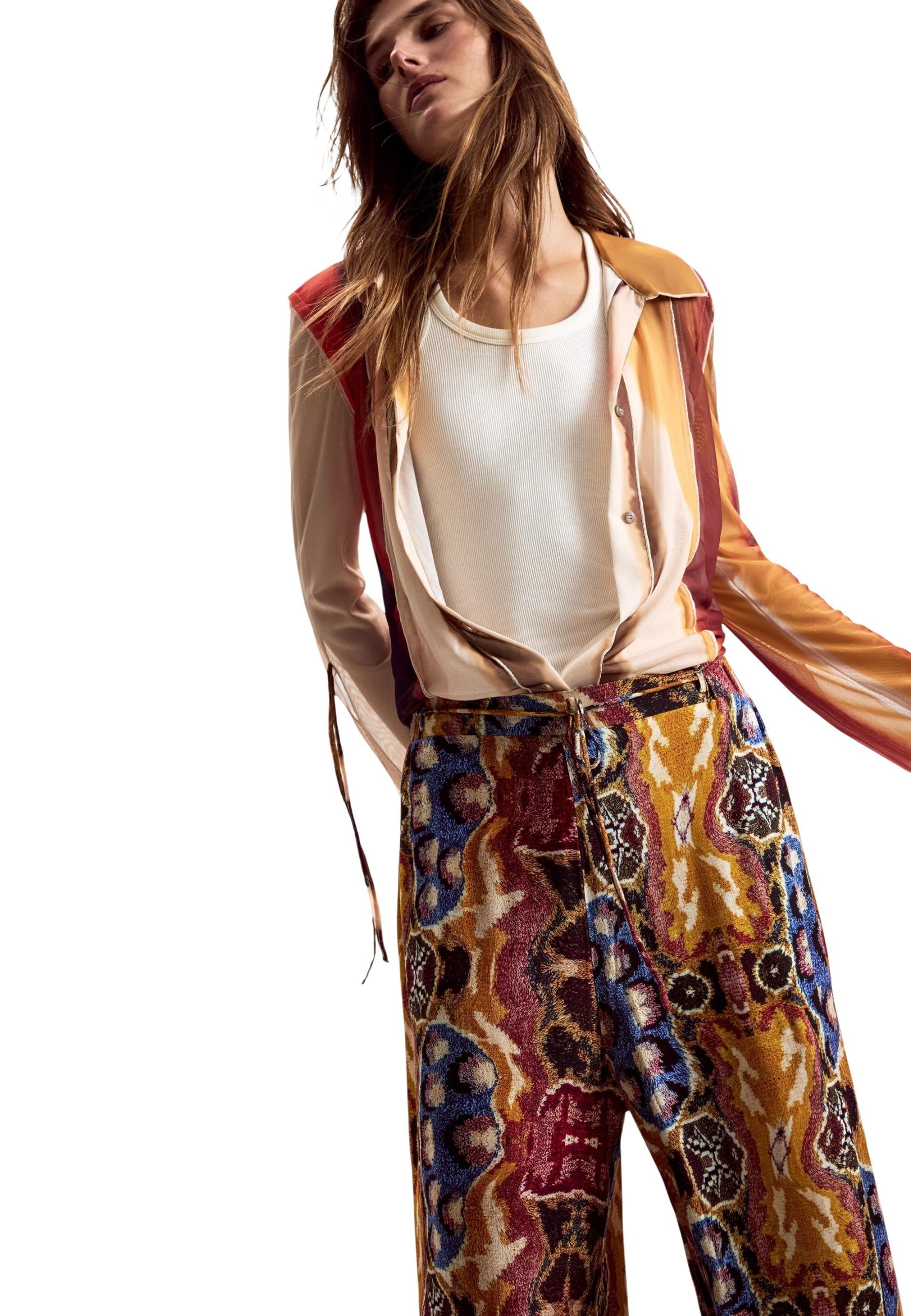 Desigual Pantalon femme Pantalons — mustard