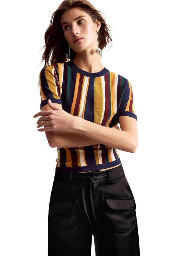 Desigual T-shirt femme — mustard