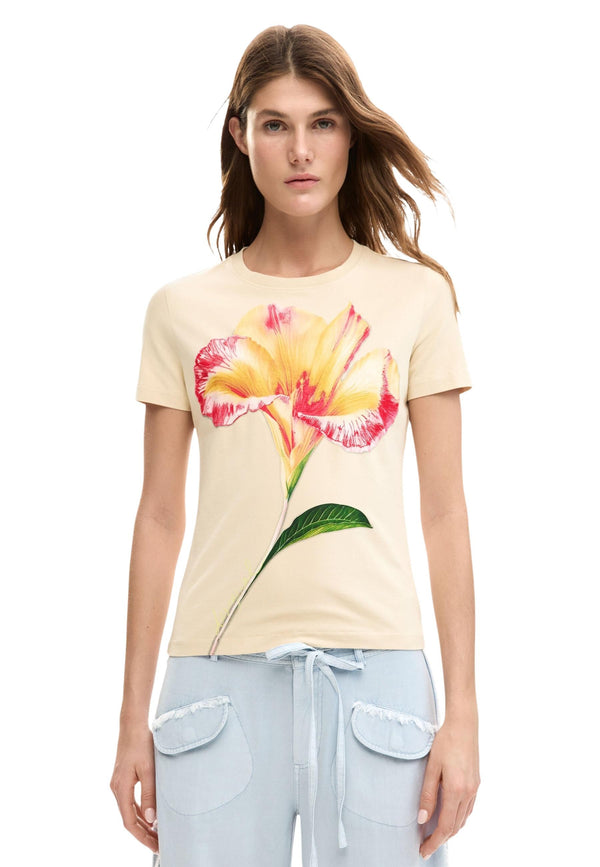 Desigual T-shirt femme — beige