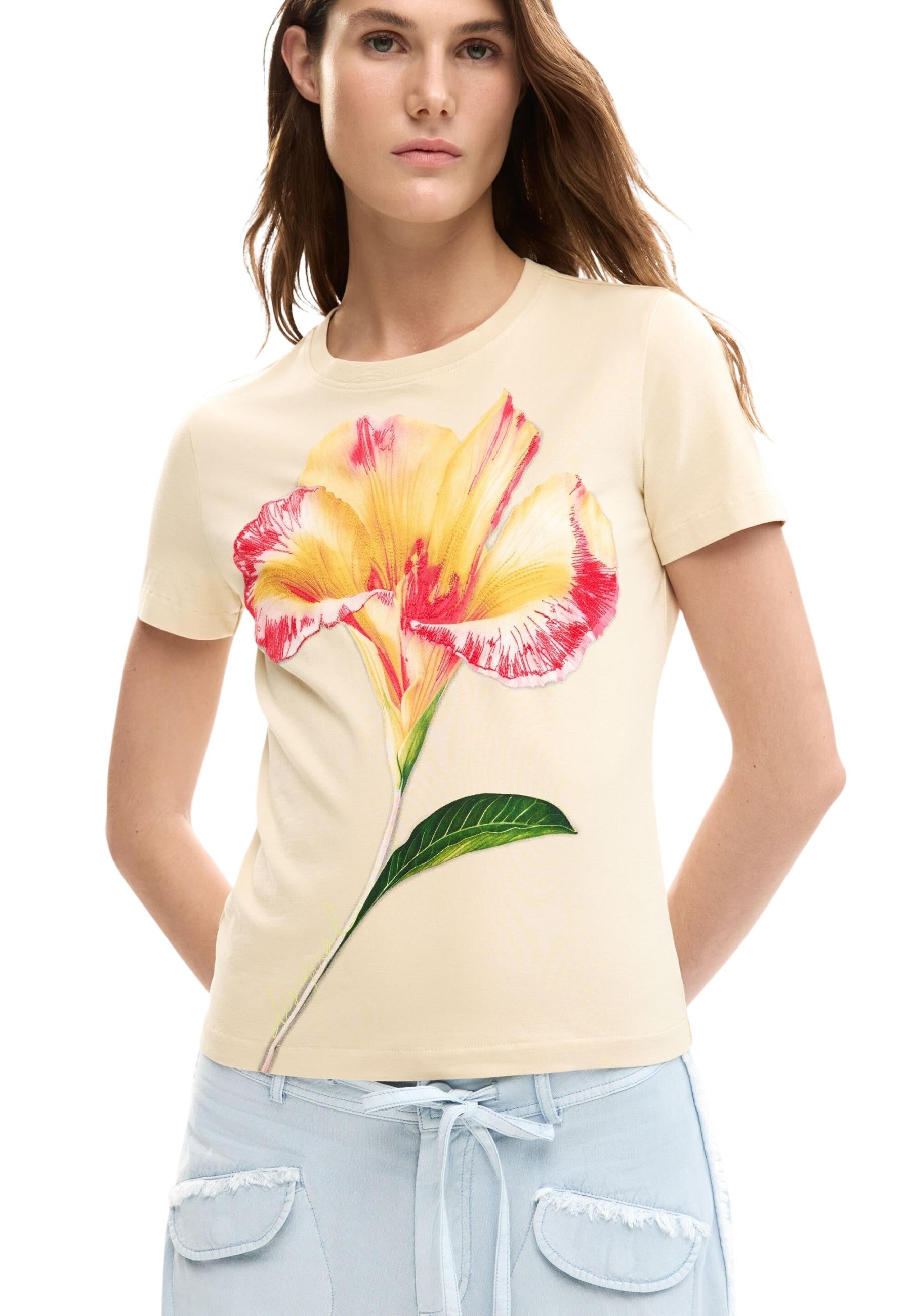Desigual T-shirt femme — beige