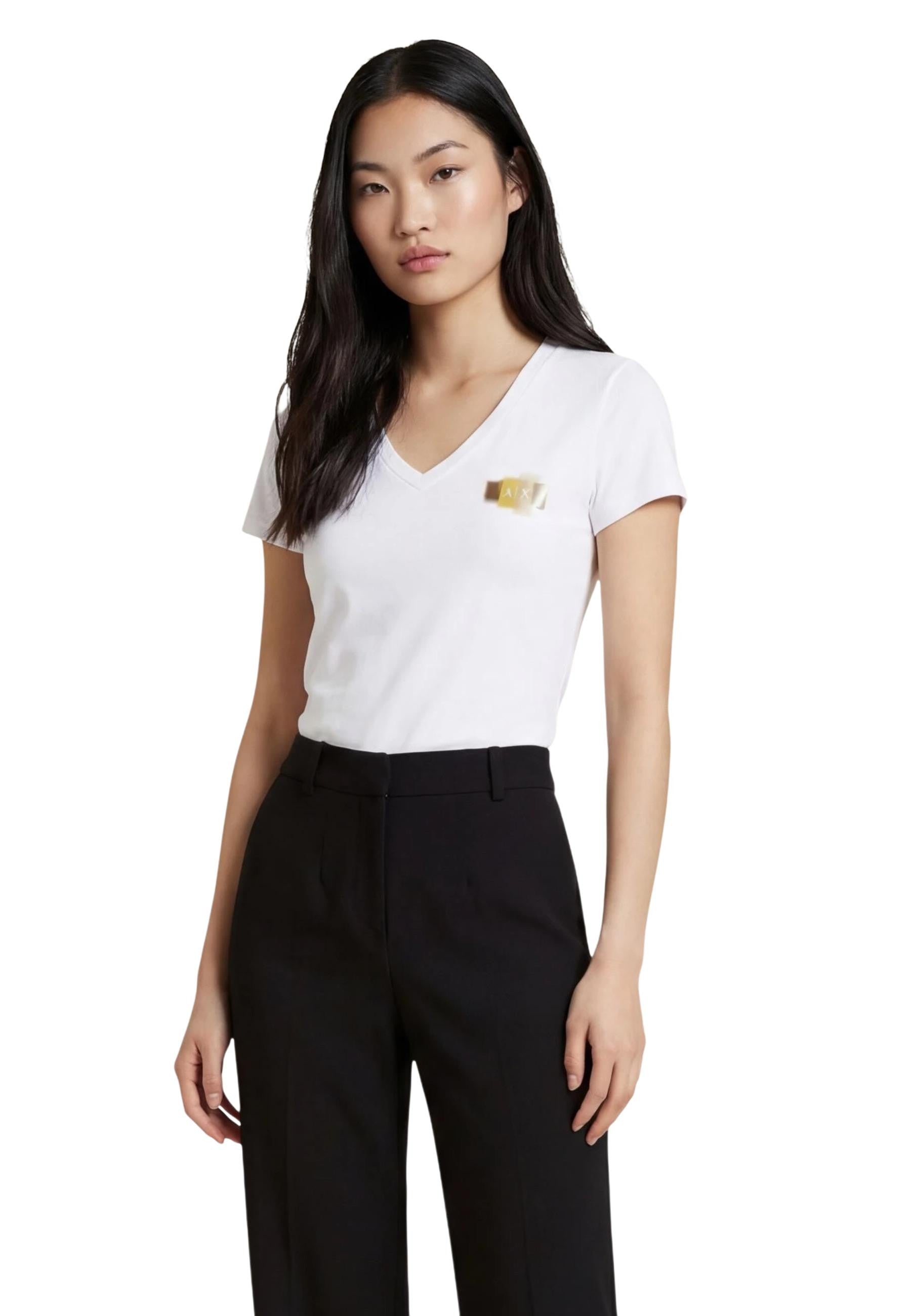 Armani Exchange T-shirt femme — white