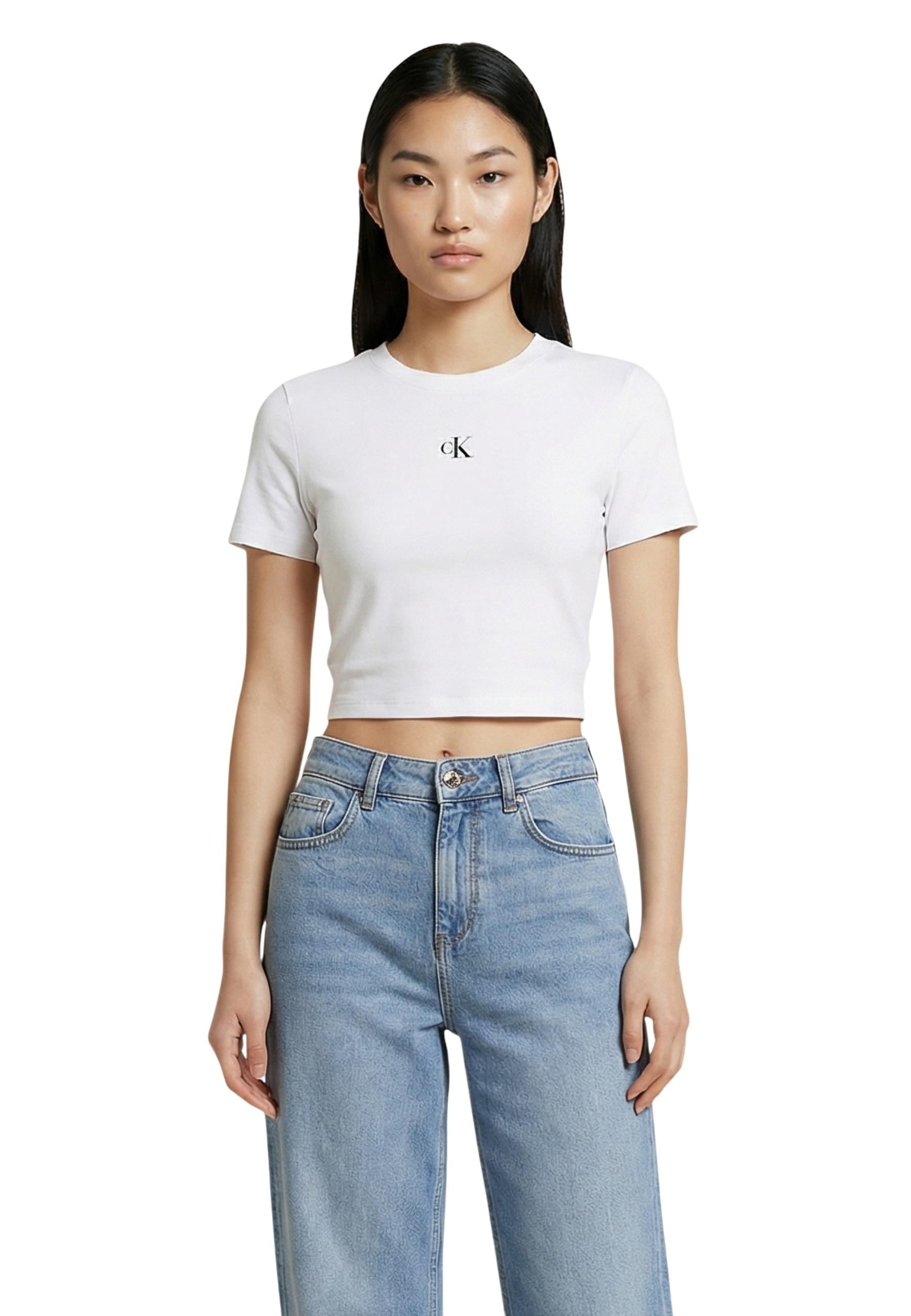 Calvin Klein Jeans T-shirt femme — beige