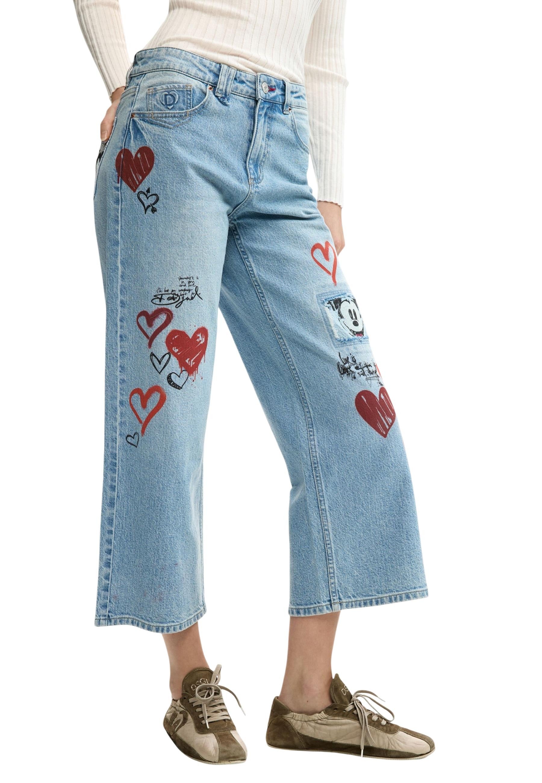 Desigual Jean femme — light blue