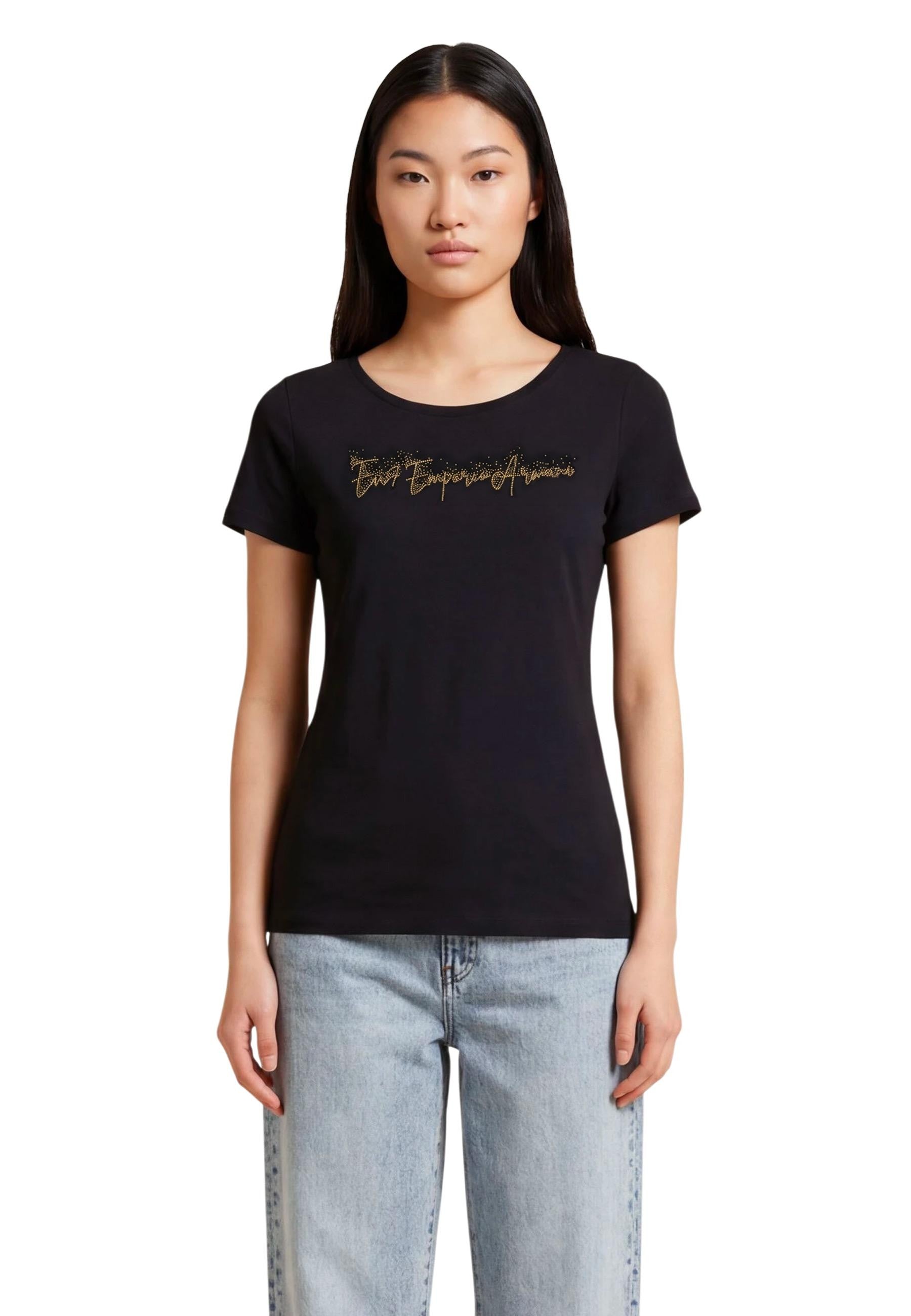Ea7 T-shirt femme — black
