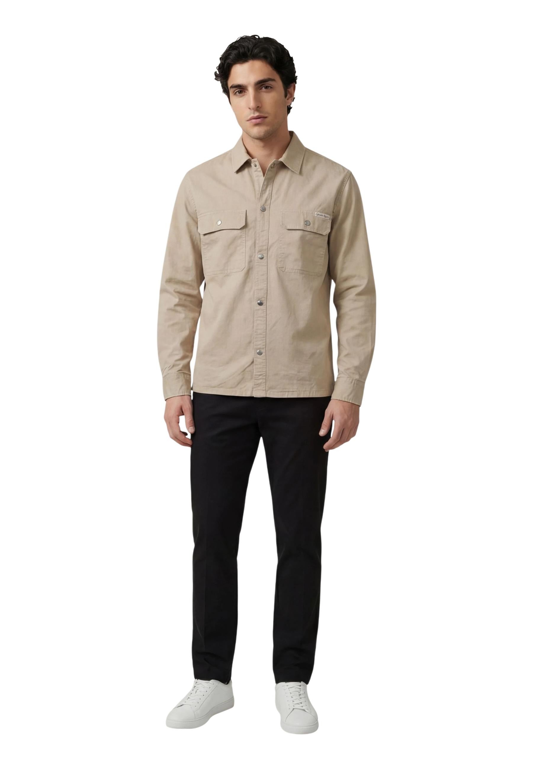 Calvin Klein Jeans Chemise homme Chemises — beige