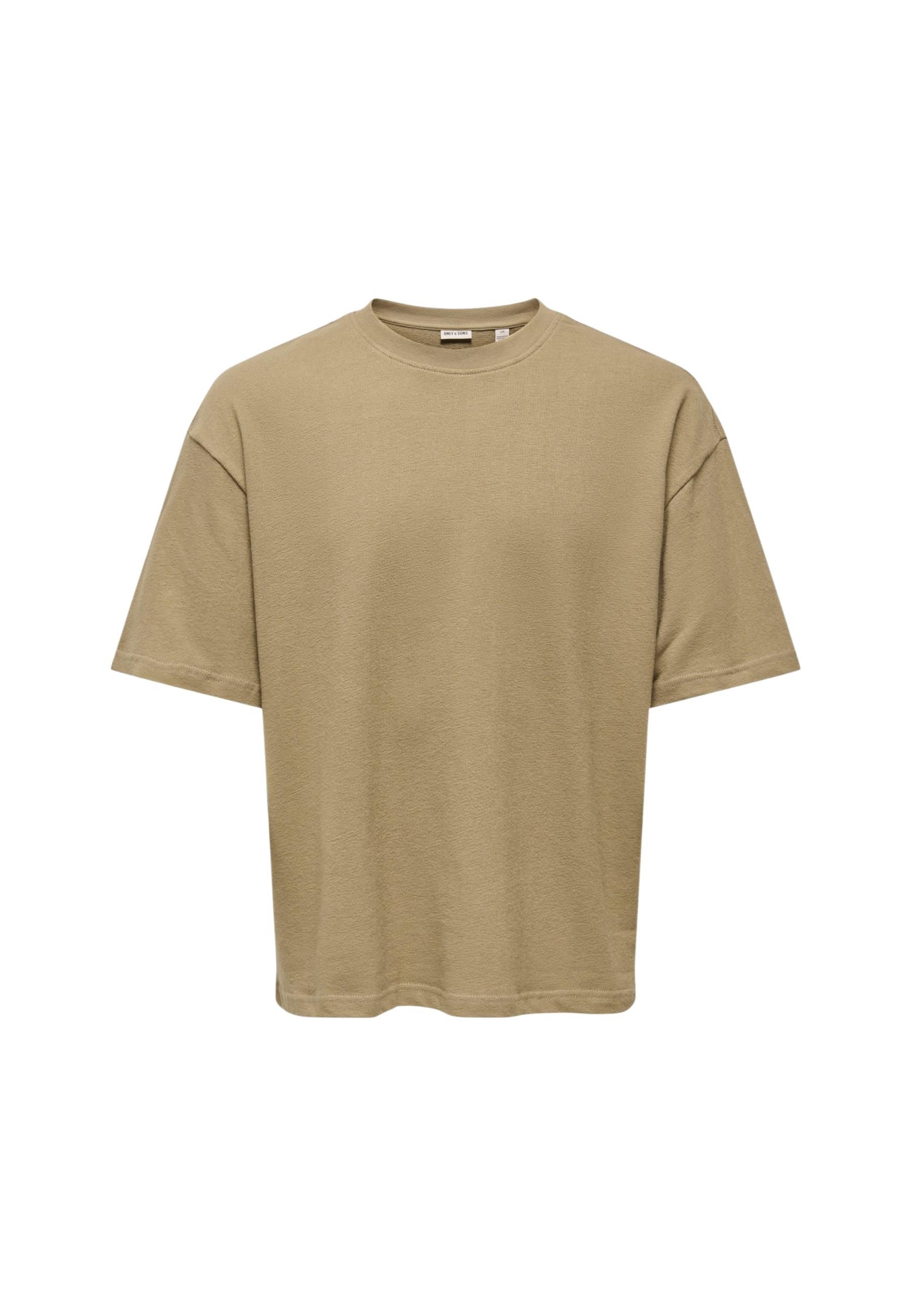 Only & Sons T-shirt homme — brown