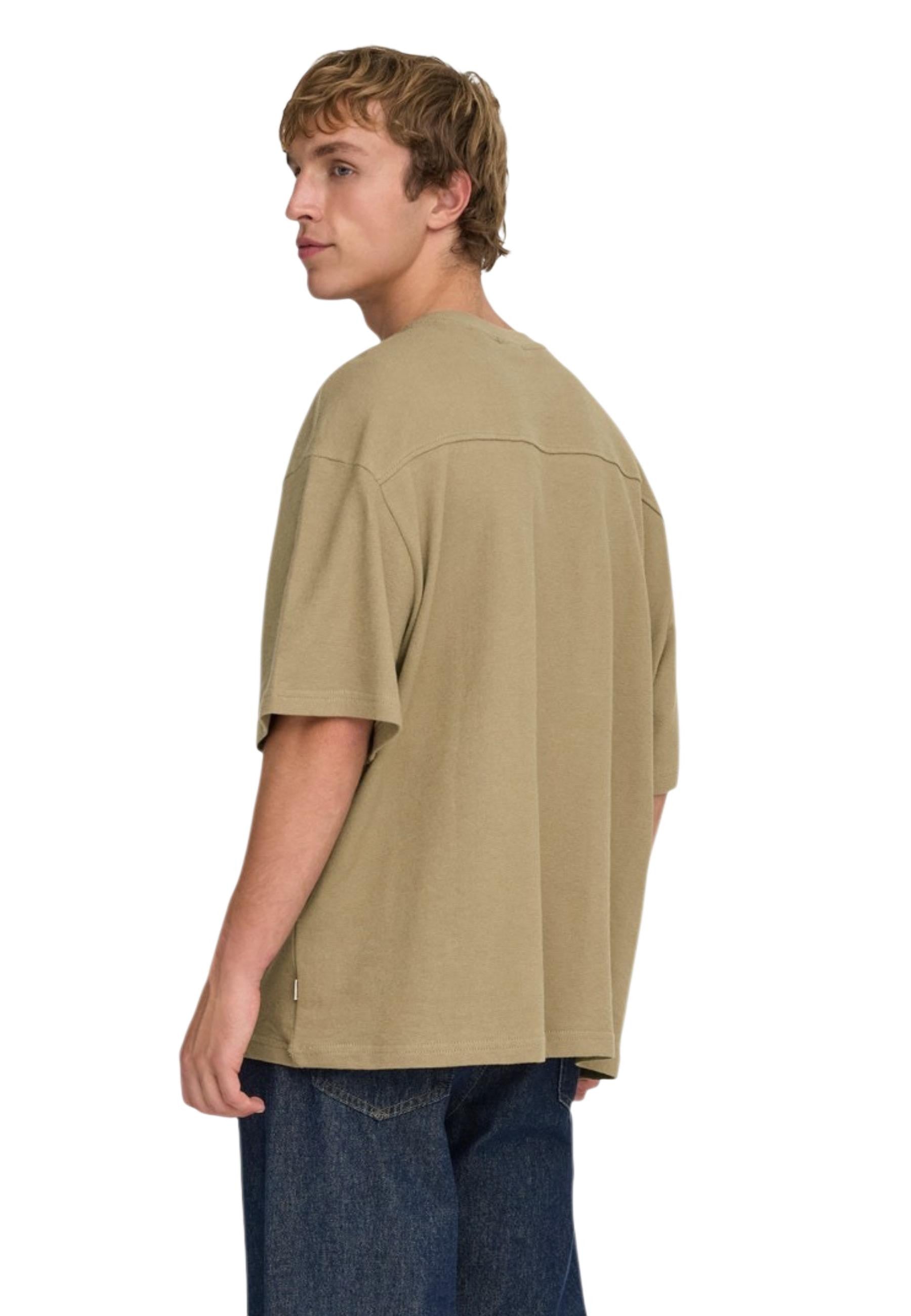 Only & Sons T-shirt homme — brown
