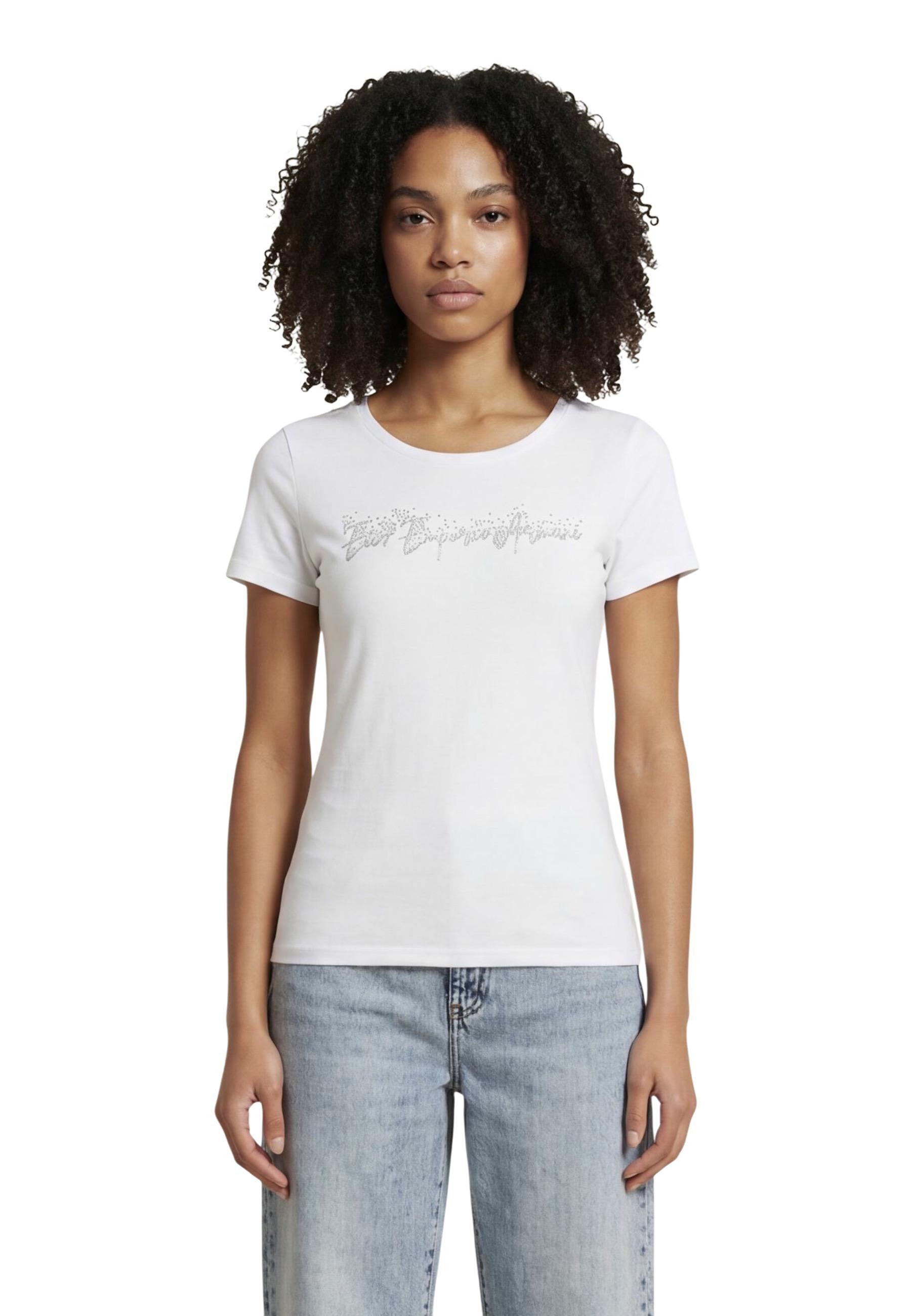 Ea7 T-shirt femme — white