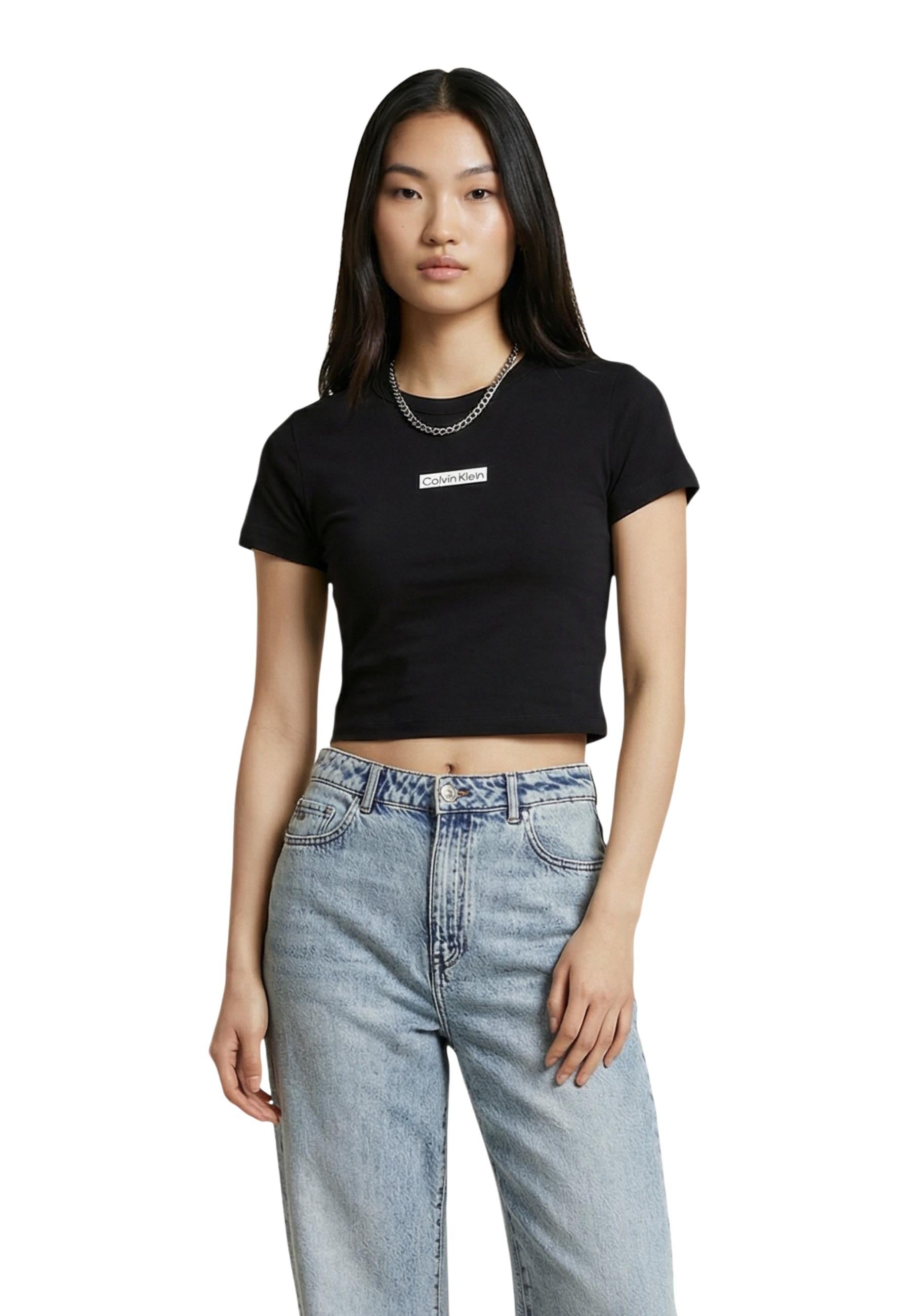 Calvin Klein Jeans T-shirt femme — black