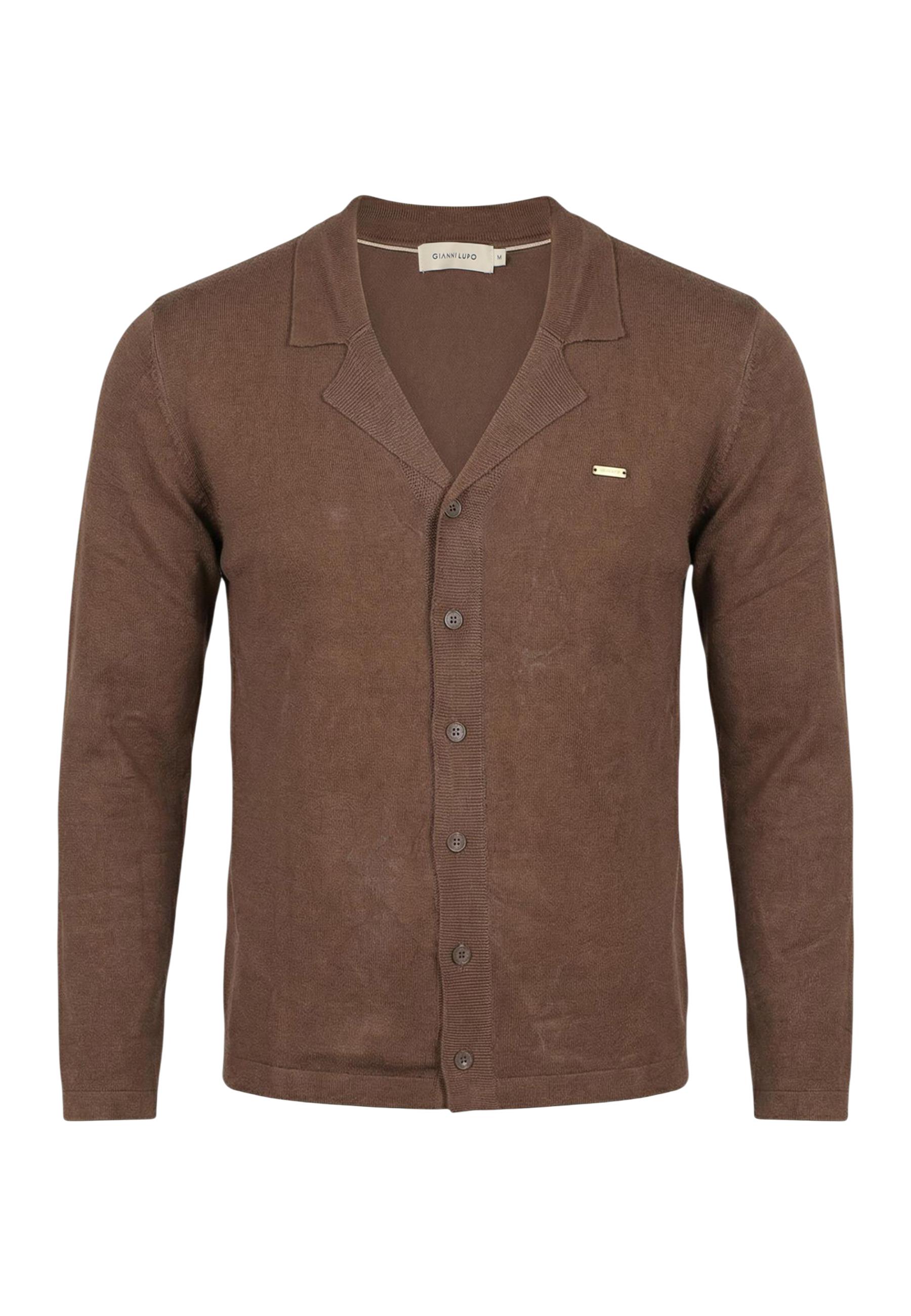 Gianni Lupo Vêtement homme Cardigans — brown