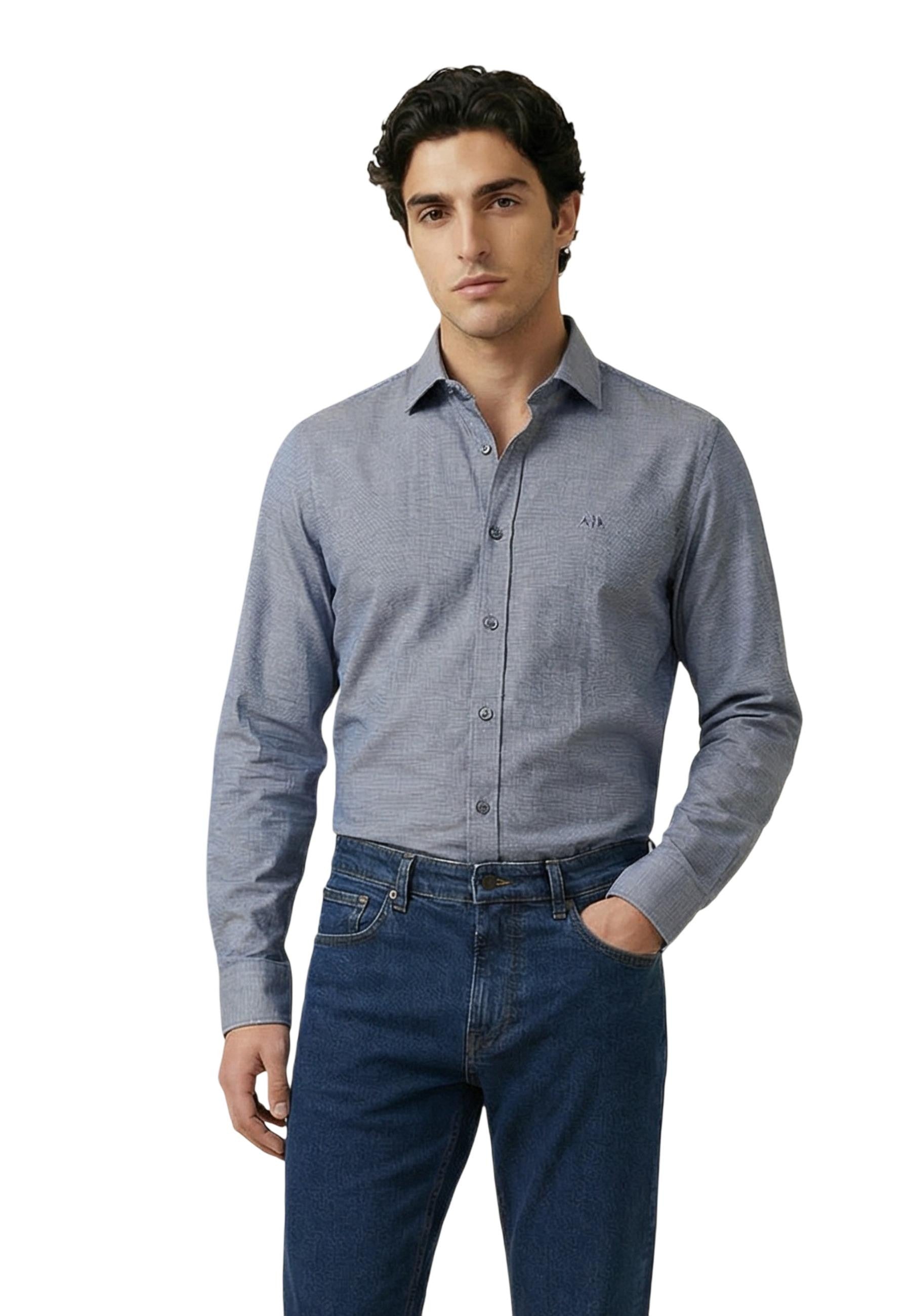 Armani Exchange Chemise homme Chemises — blue