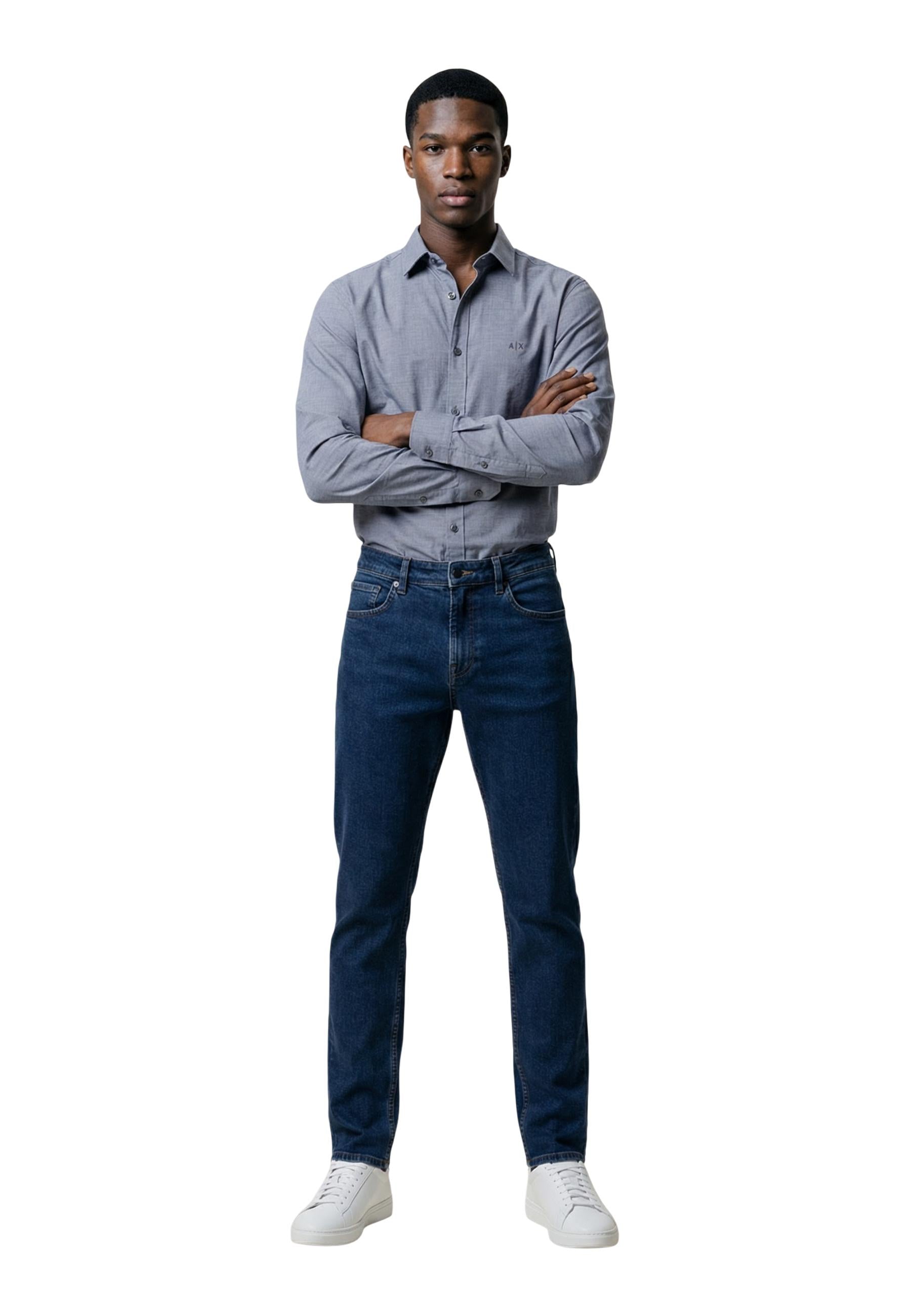 Armani Exchange Chemise homme Chemises — blue
