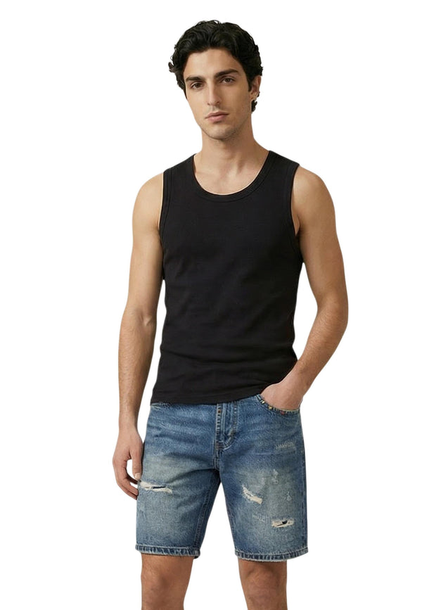 Gianni Lupo Vêtement homme Debardeurs — black