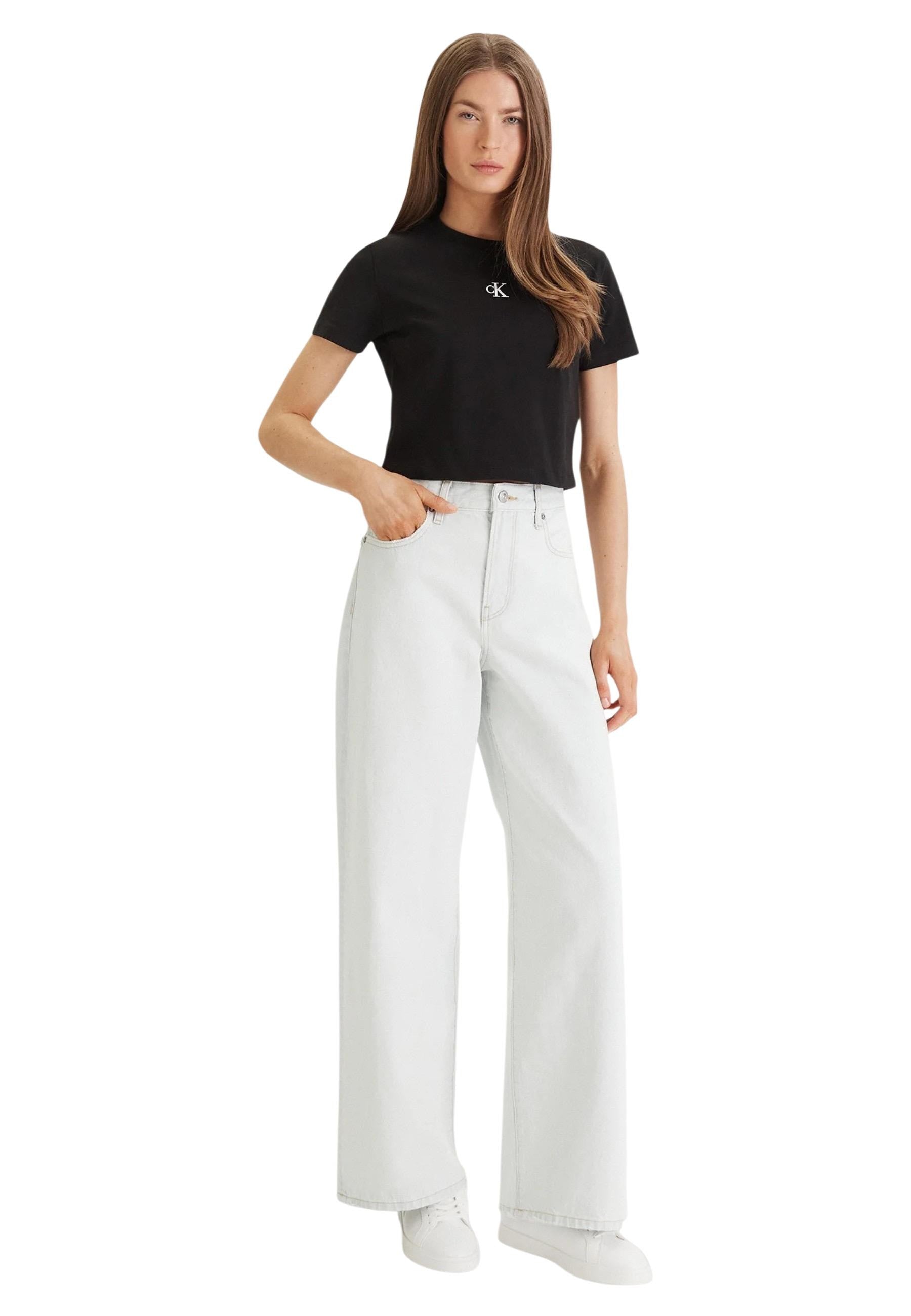 Calvin Klein Jeans T-shirt femme — black